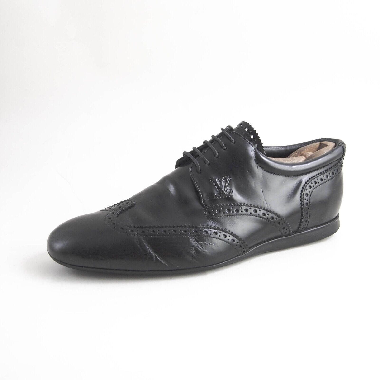 Louis Vuitton LV Louis Vuitton Wingtip Brogues Black leatherEU 40 US 7 M Size US 6 / EU 39 - 1 Thumbnail
