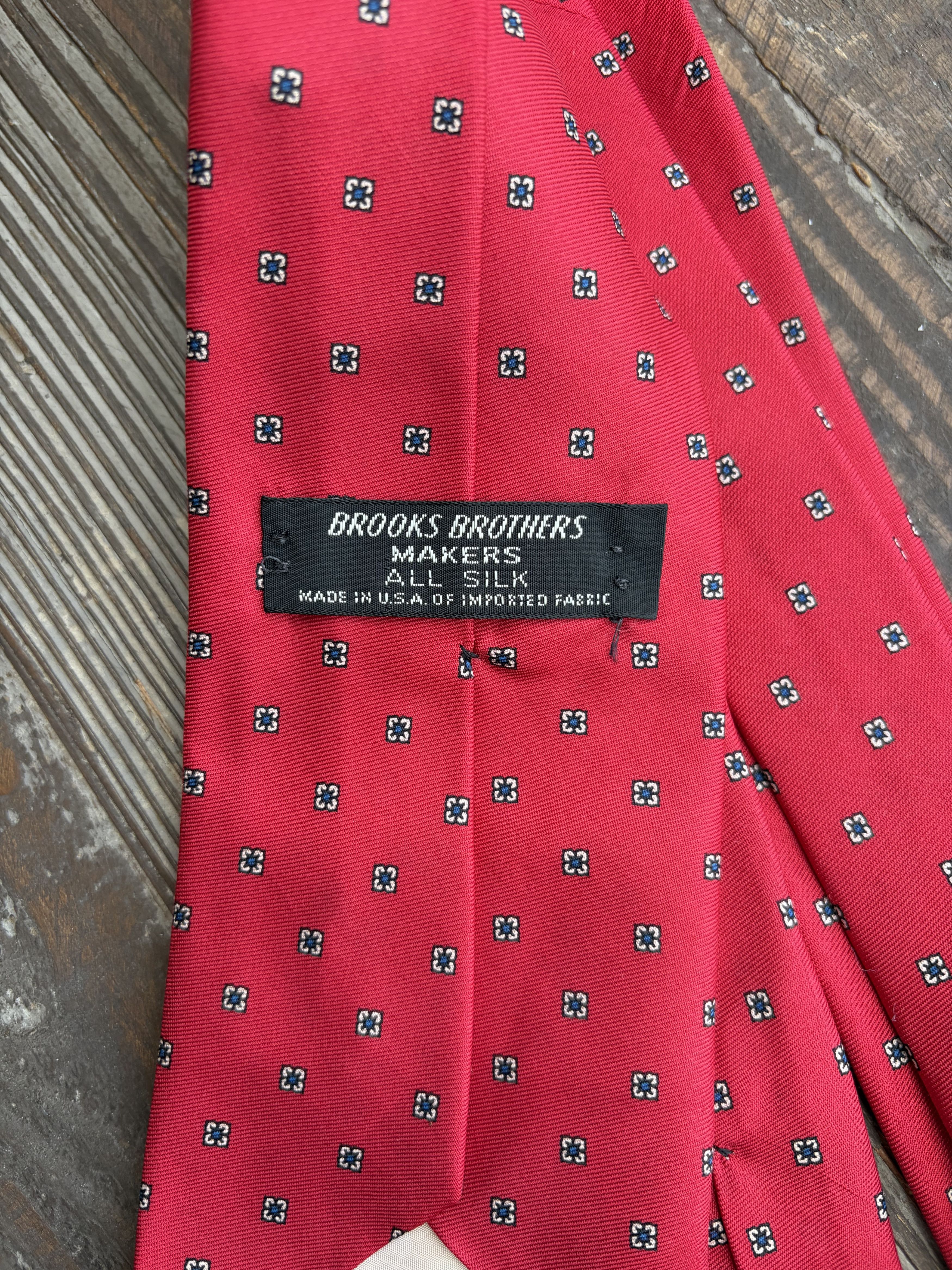 Brooks Brothers Vintage Brook Brothers Silk Red Tie Size ONE SIZE - 2 Thumbnail