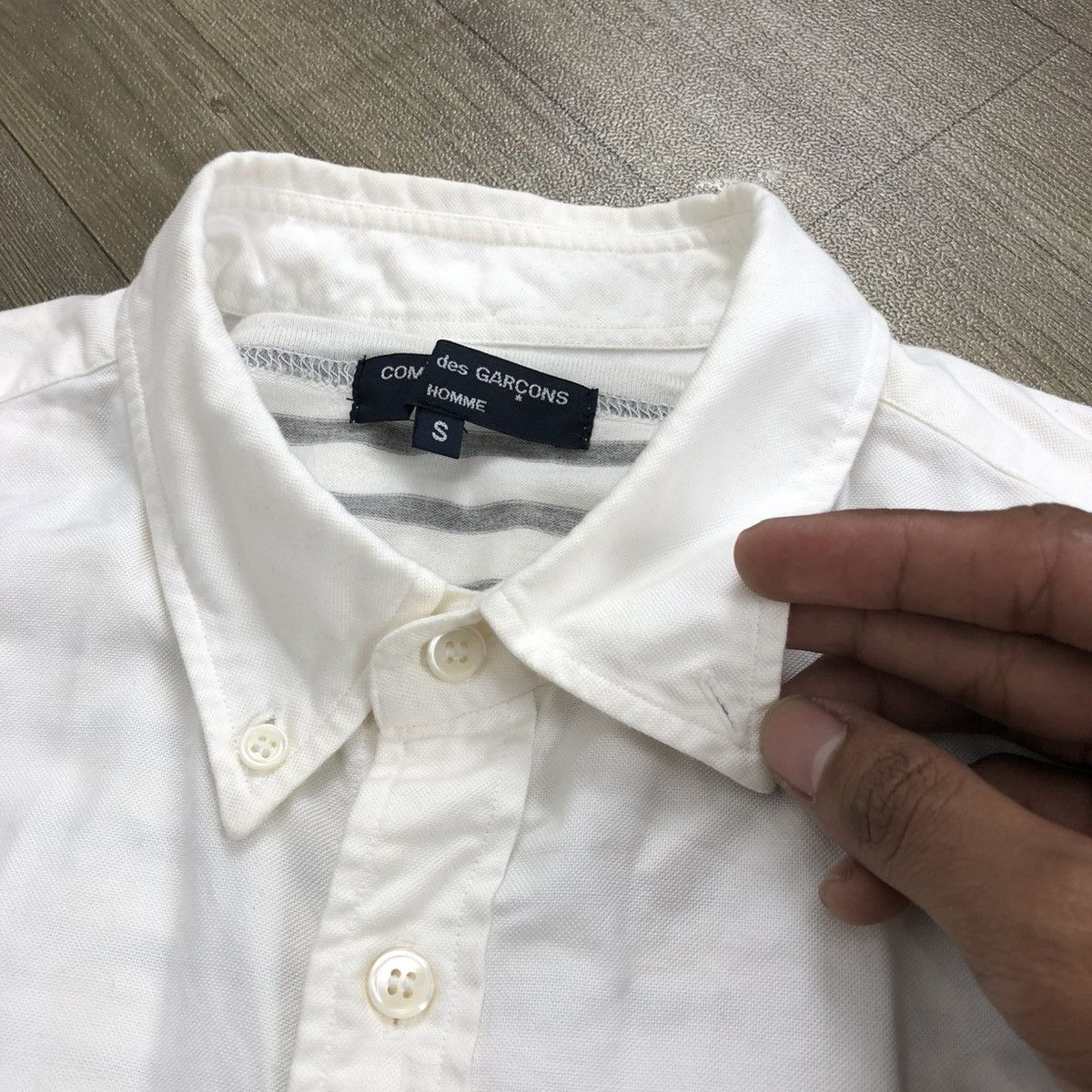 Comme des Garcons Homme SS11 Comme des Garcons Homme CDG Striped Long Sleeve Shirt Size US S / EU 44-46 / 1 - 15 Thumbnail