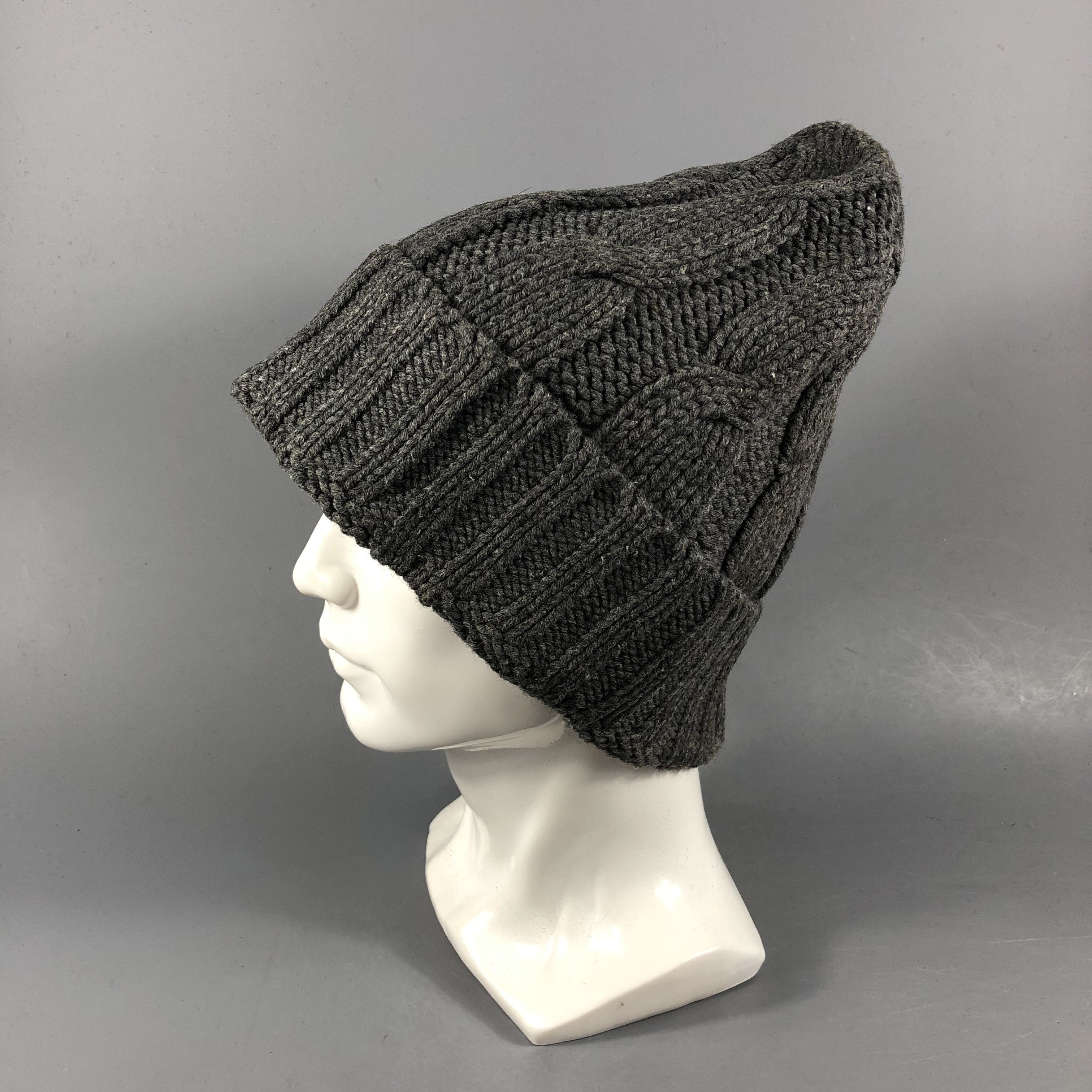 Ermenegildo Zegna Z Zegna Cable Knit Cotton/Wool Beanie Snowcap Snow Hat B1036 Size ONE SIZE - 2 Thumbnail