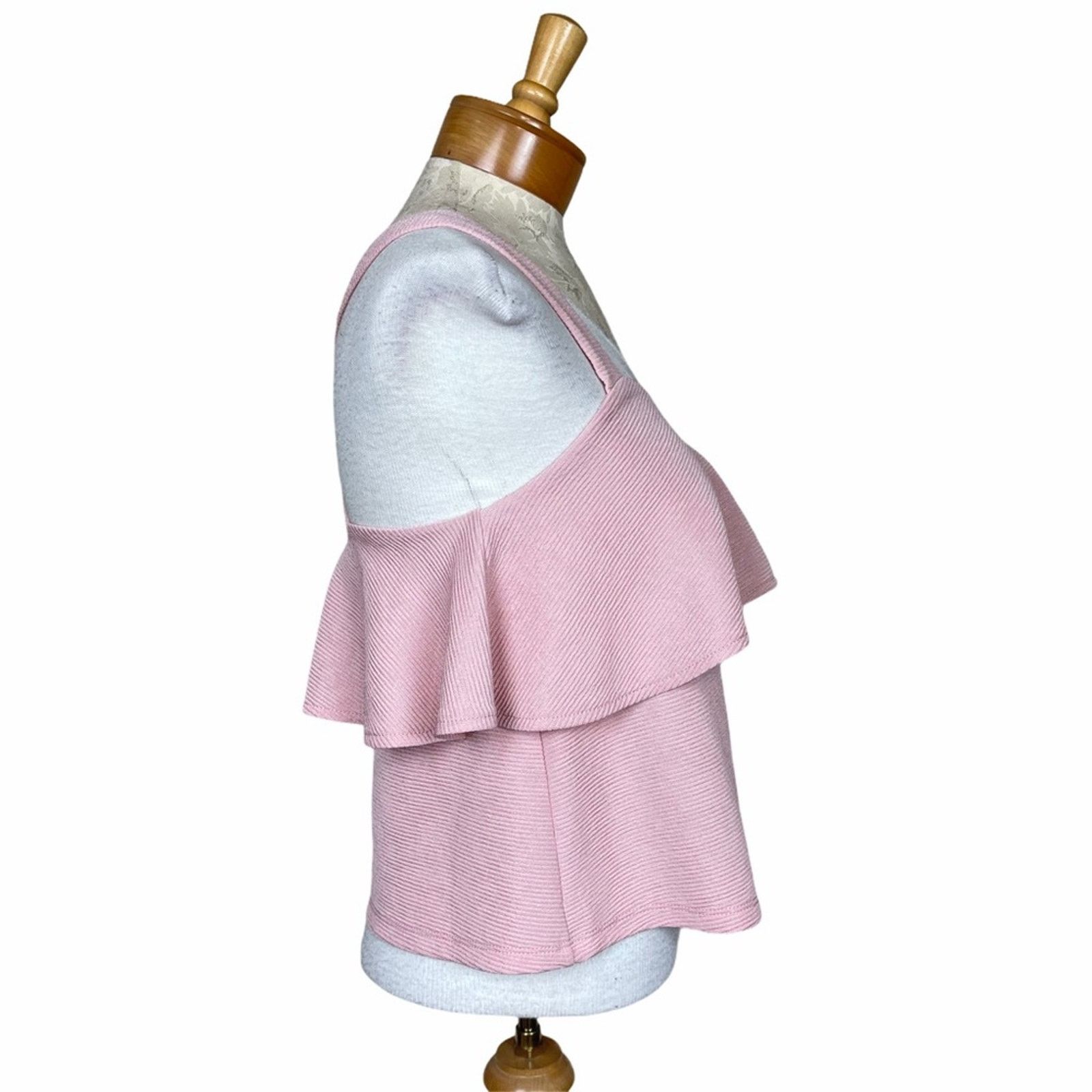 Madewell Madewell Texture & Thread Tiered Tank Top Pink XS Size XS / US 0-2 / IT 36-38 - 3 Thumbnail