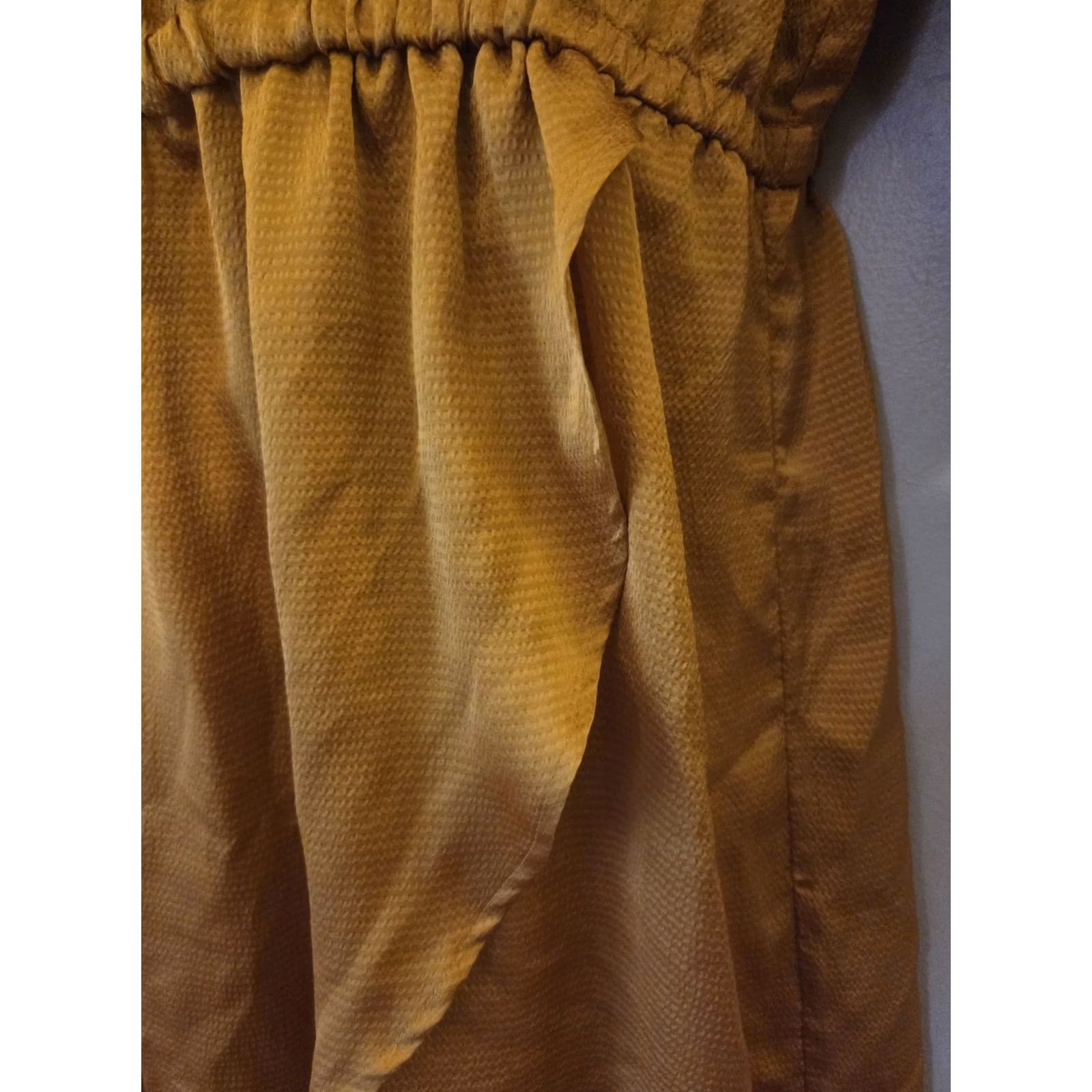 Michael Kors Michael Kors Marigold Long Sleeve Flounce Wrap Dress Yellow 2X Womens Size XXL / US 16-18 / IT 52-54 - 6 Thumbnail