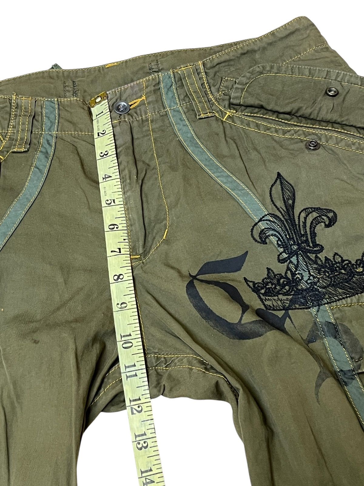Japanese Brand Japanese CRYSTAL BUSH bondage military style cargo pant Size US 33 - 21 Thumbnail