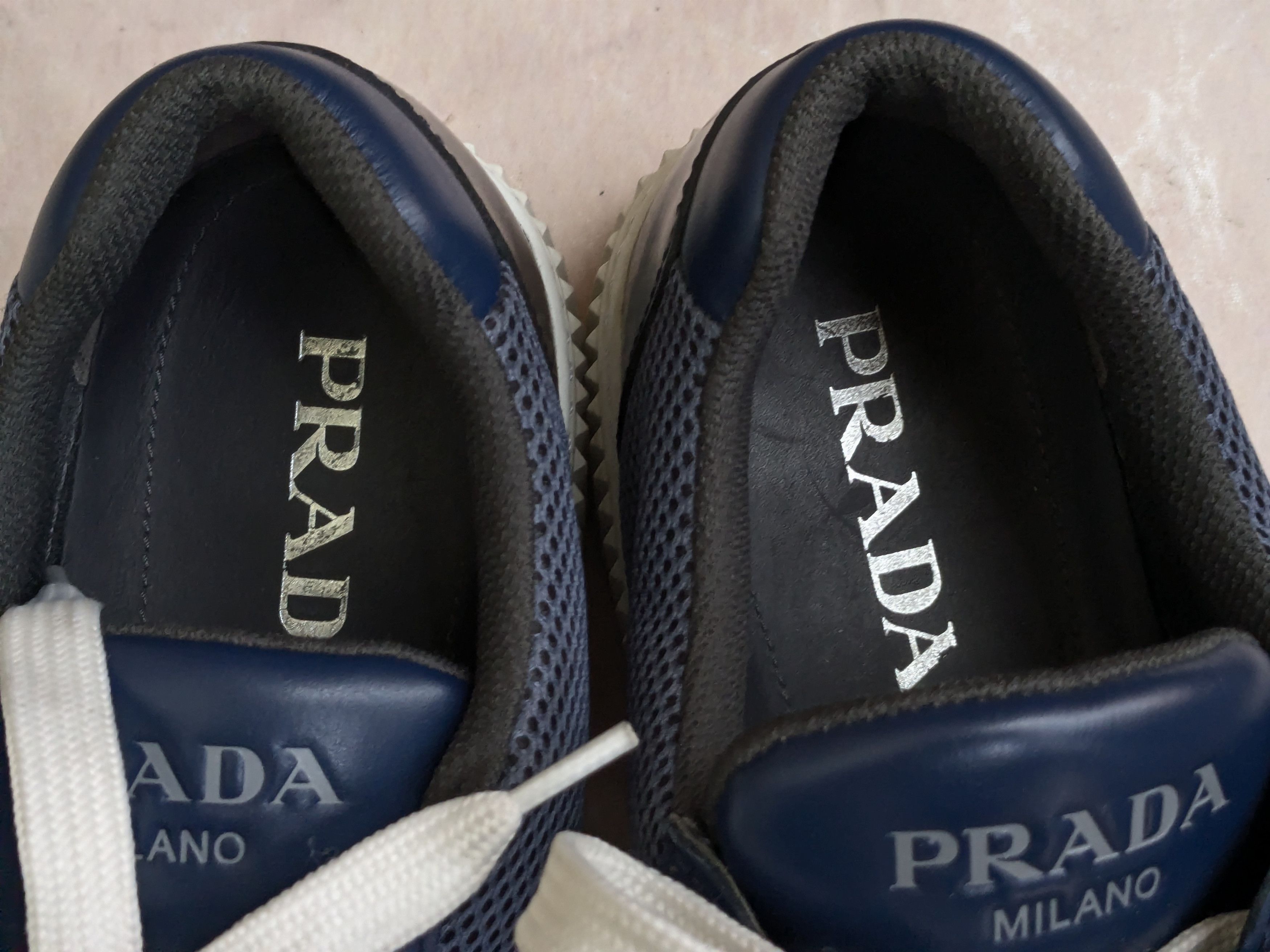 Prada Prada Sneakers Navy Blue 10.5 Size US 10.5 / EU 43-44 - 7 Thumbnail