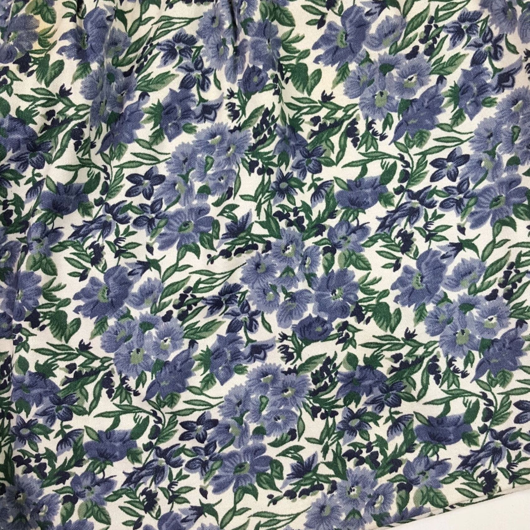 Vintage VINTAGE Over The Rainbow Womens Shorts Baggy Stretch Floral 80s Flower Blue L Size 24" / US 00 / IT 34 - 3 Thumbnail