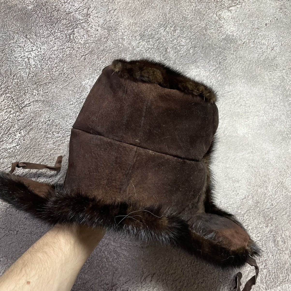 Vintage Vintage 90s Mohair Faux Fur Ushanka Beanie Hat Oversized OS Size ONE SIZE - 4 Thumbnail