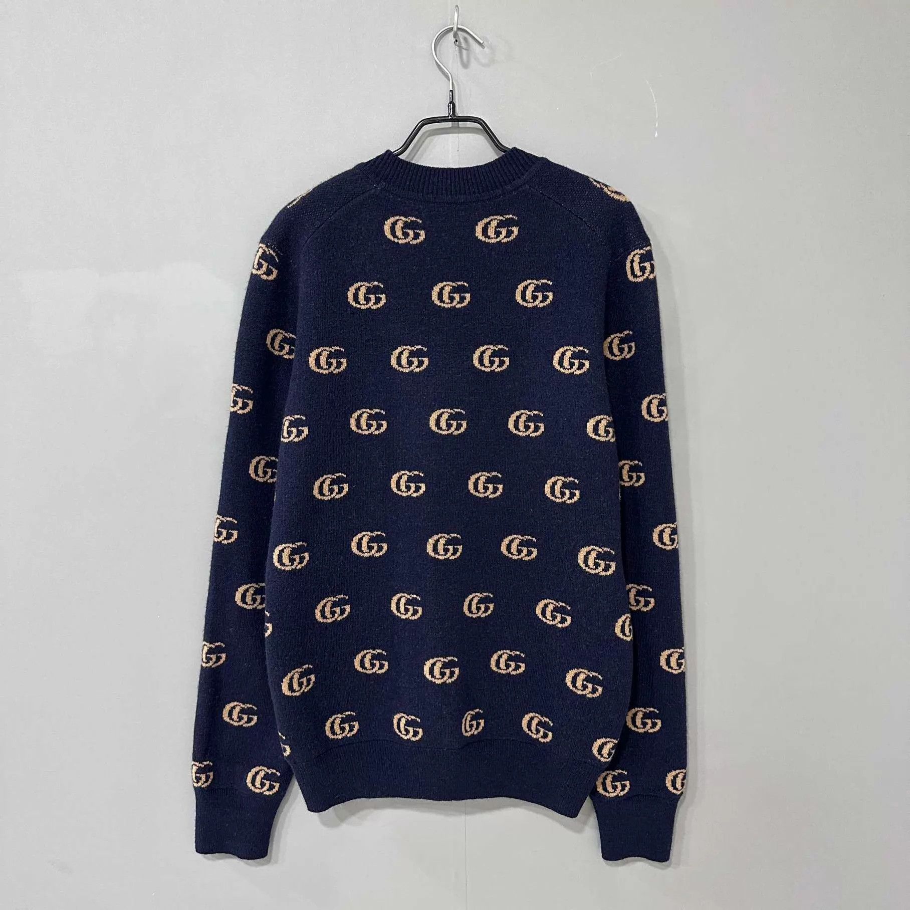 Gucci GUCCI Blue Full Print Double G Knit Cardigan M Size US M / EU 48-50 / 2 - 3 Thumbnail