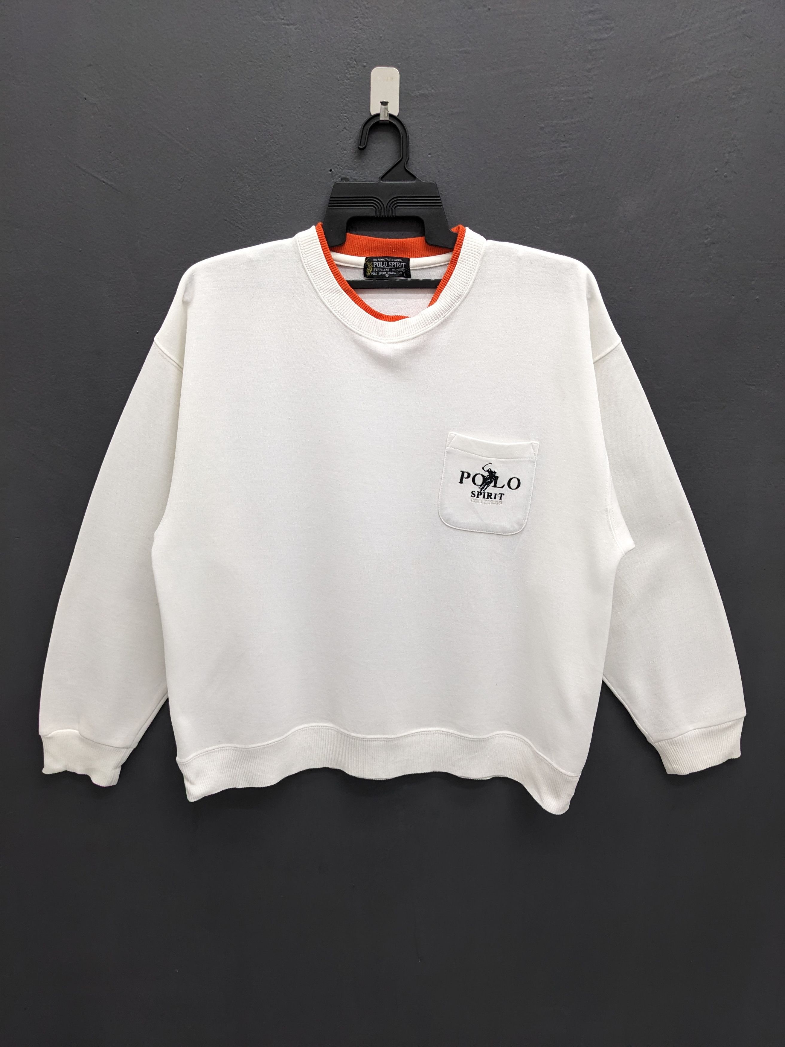 Polo Ralph Lauren Vintage POLO SPIRIT Crewneck Sweatshirt Single Pocket Size US L / EU 52-54 / 3 - 2 Thumbnail
