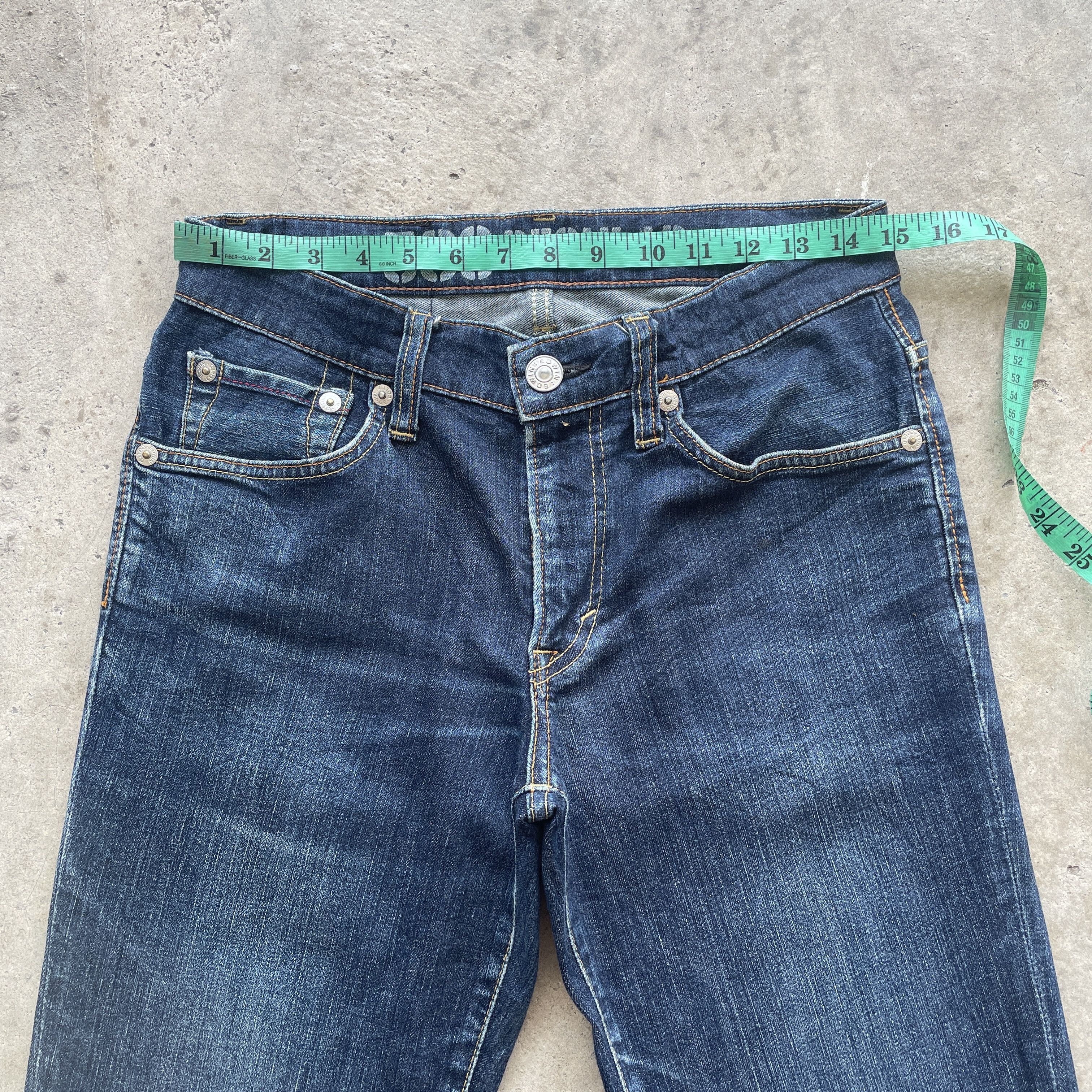 Edwin × Jean VINTAGE EDWIN 503 REGULAR JEANS DISTRESSED FADED DENIM PANTS Size US 30 / EU 46 - 5 Thumbnail
