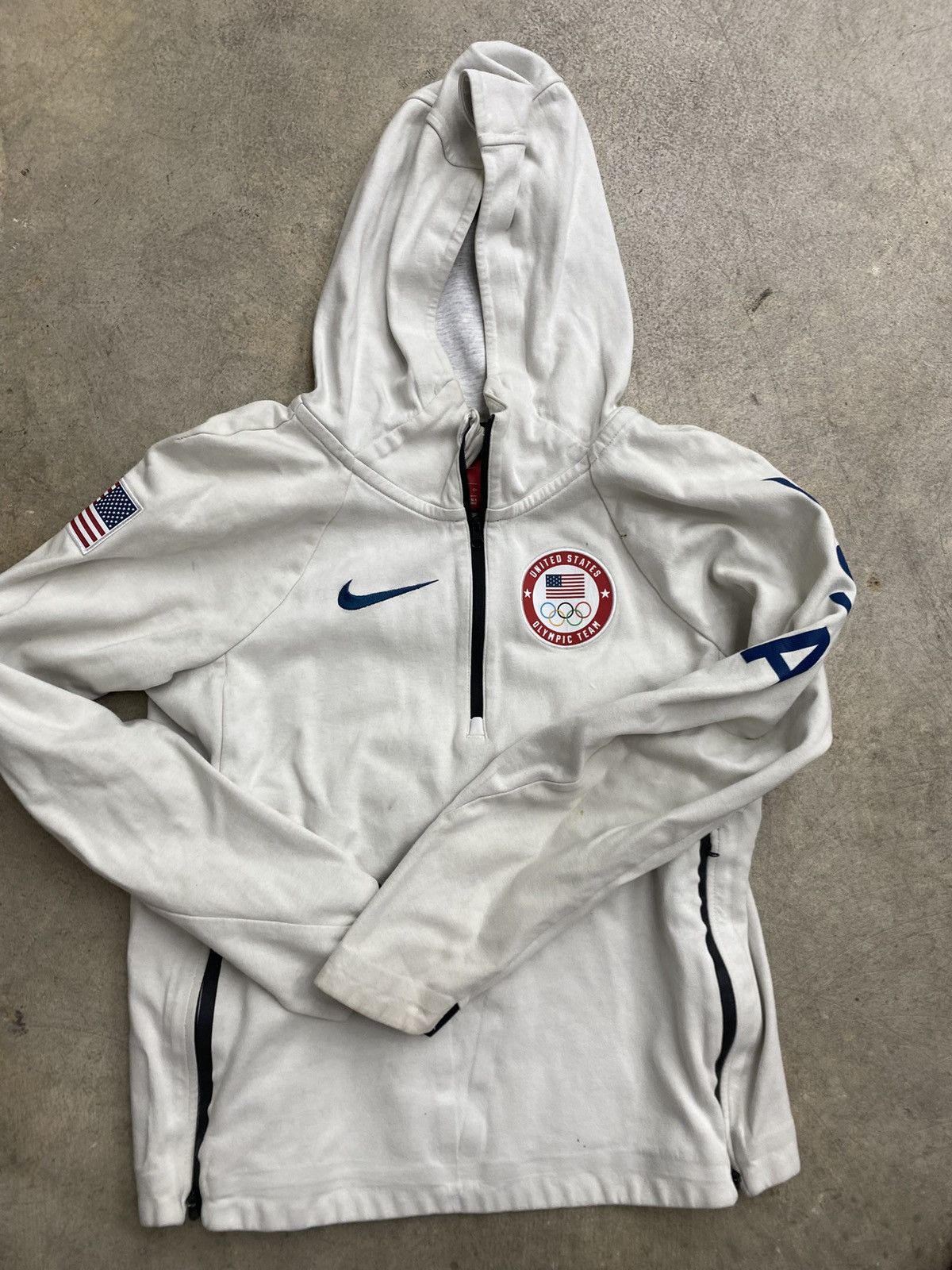 Nike Nike Olympics White Team Issued Jacket Size US S / EU 44-46 / 1 - 1 Thumbnail