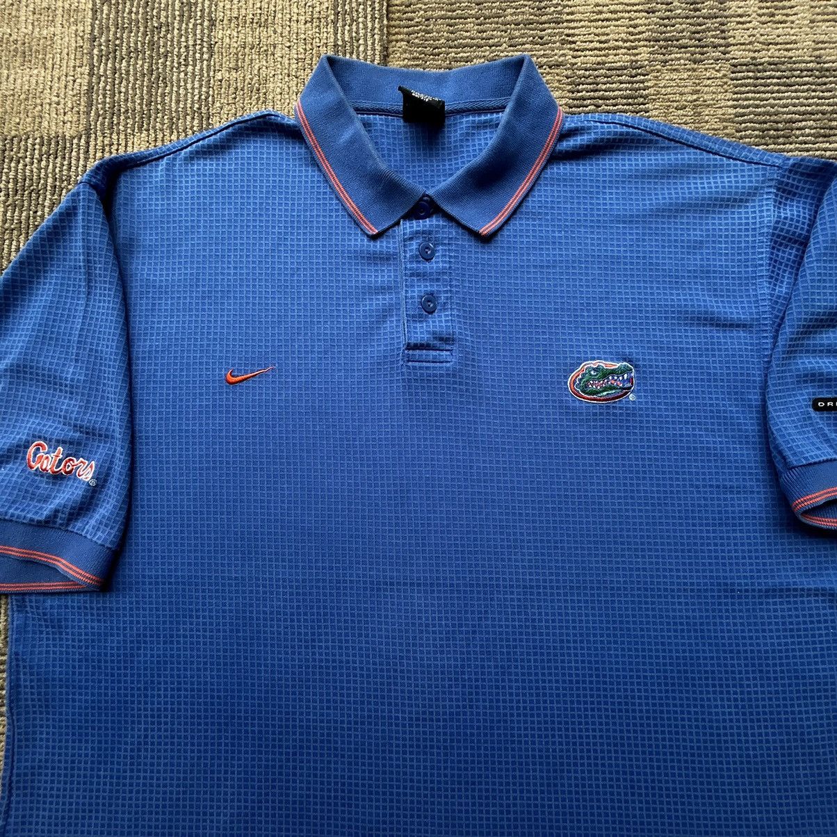 Nike Vtg University Of Florida Gators Nike Swoosh Polo Shirt Size US XL / EU 56 / 4 - 2 Thumbnail