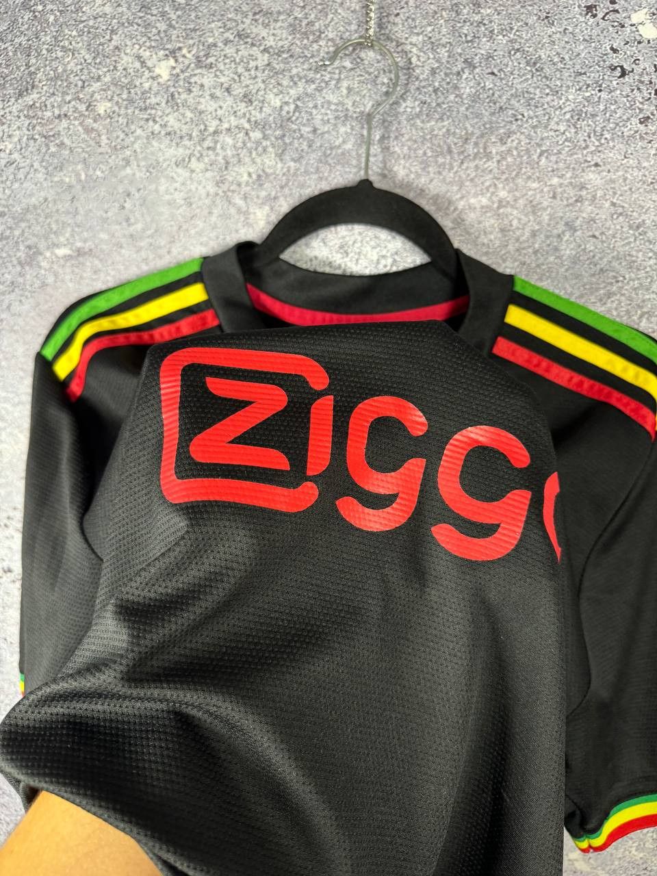 Vintage MARLEY Vintage AJAX 2021/22 Third Fan Soccer Jersey Size US XXL / EU 58 / 5 - 8 Thumbnail