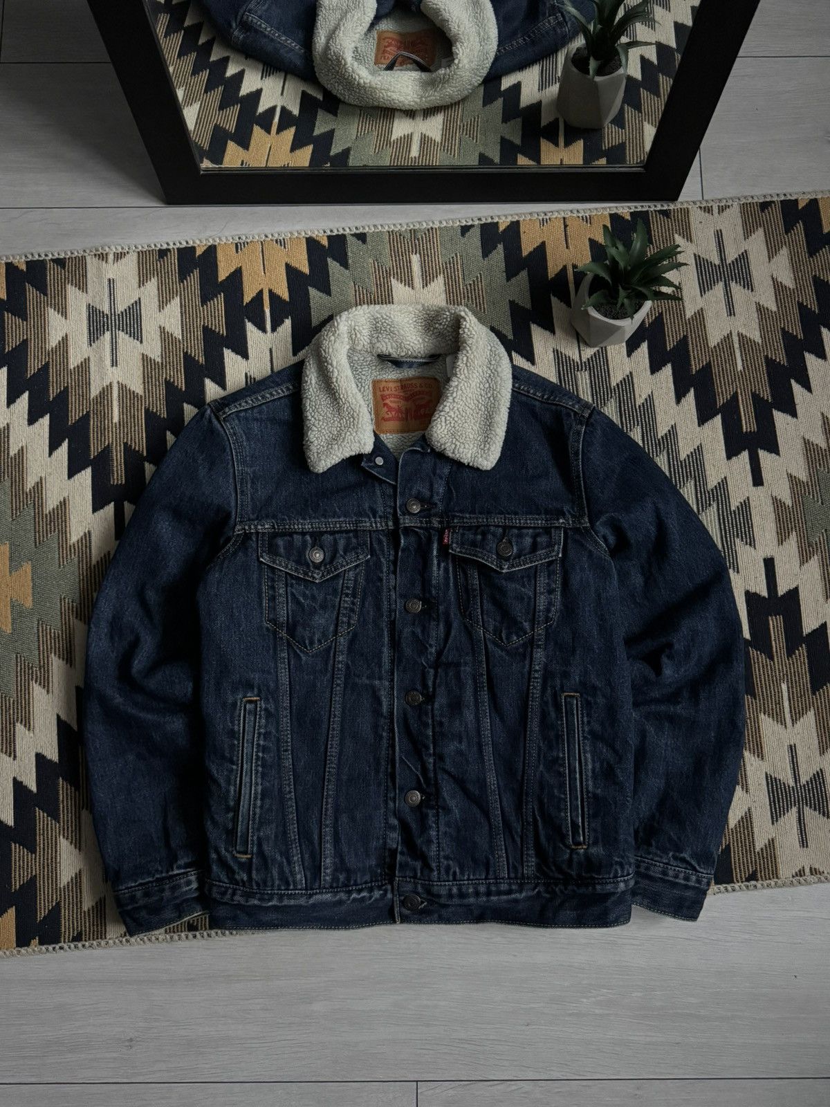 Levi's Vintage Levi’s Denim Sherpa Size US S / EU 44-46 / 1 - 1 Thumbnail