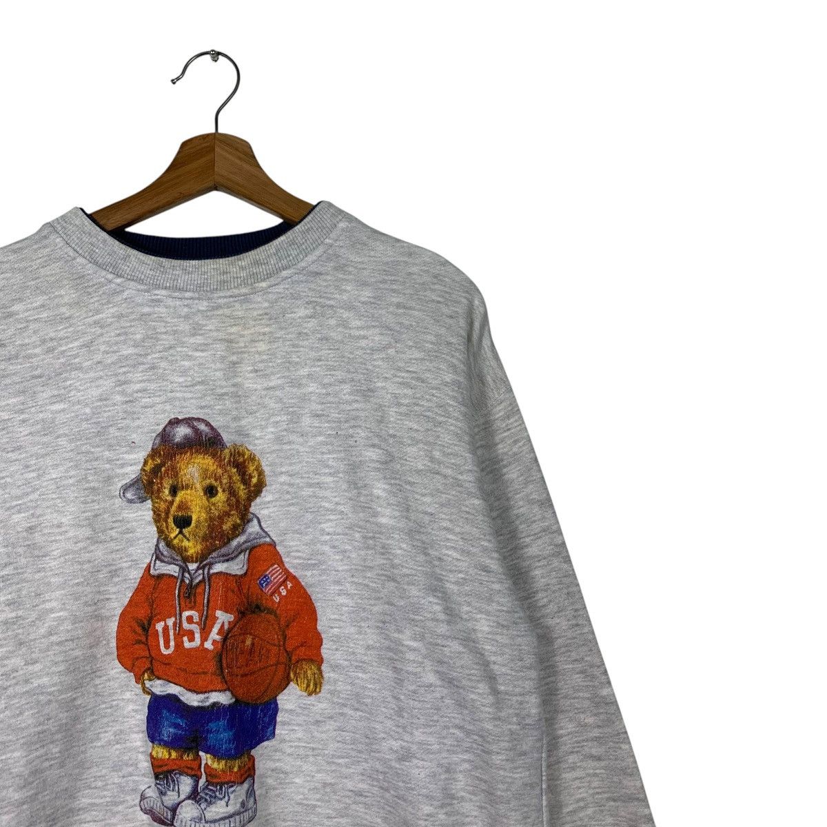 Japanese Brand BEAR WORLD Graphics Printed Crewneck Sweatshirt #2046-C89 Size US M / EU 48-50 / 2 - 5 Thumbnail