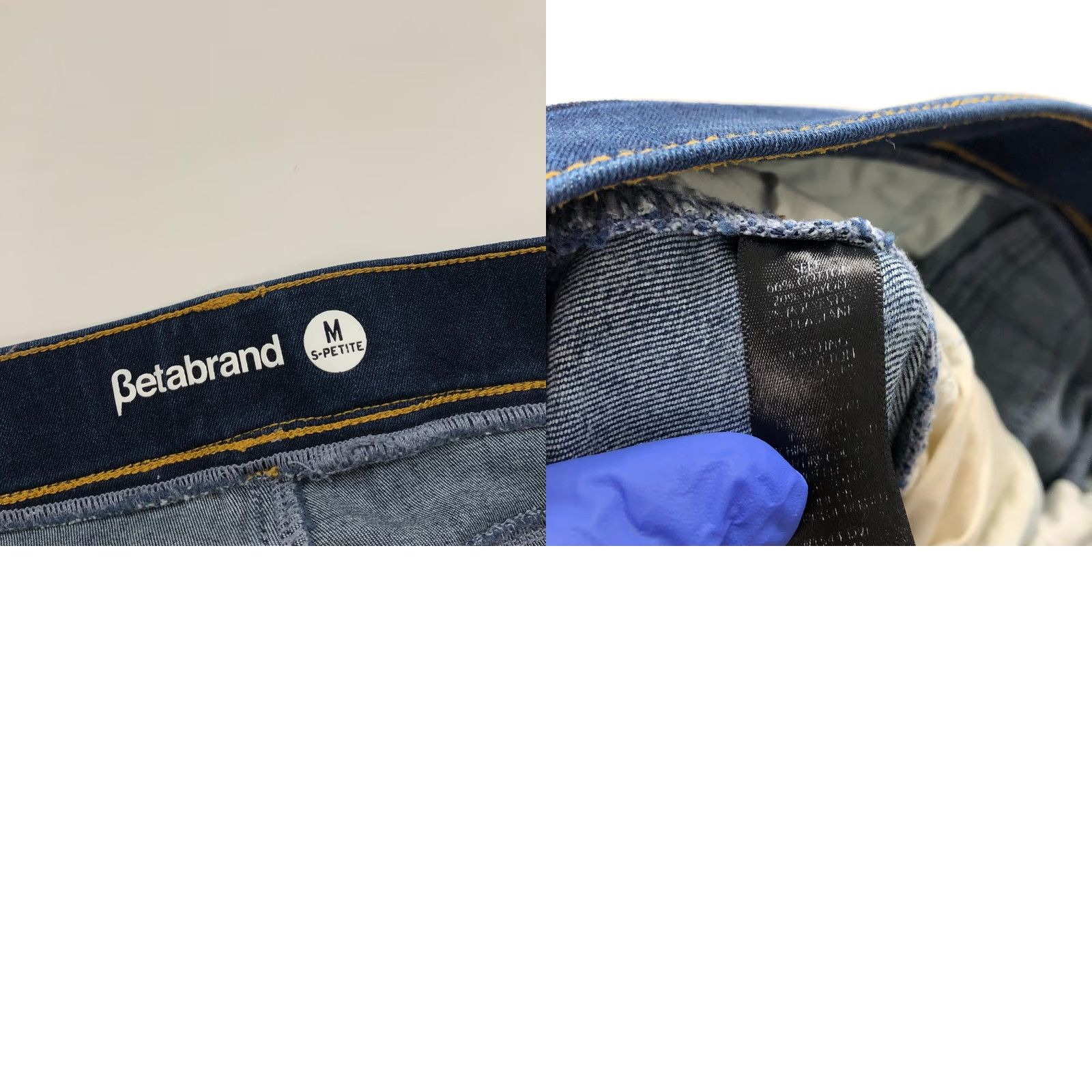 Denime Betabrand Bootcut Jeans Blue MINT M S-Petite Denim 32W 27L Mid Rise 5-Pocket Regular Size 28" / US 6 / IT 42 - 8 Thumbnail