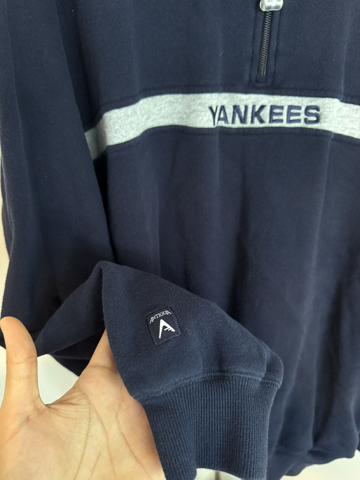 New York Yankees Navy Yankee Quarter Zip Size US XL / EU 56 / 4 - 5 Thumbnail