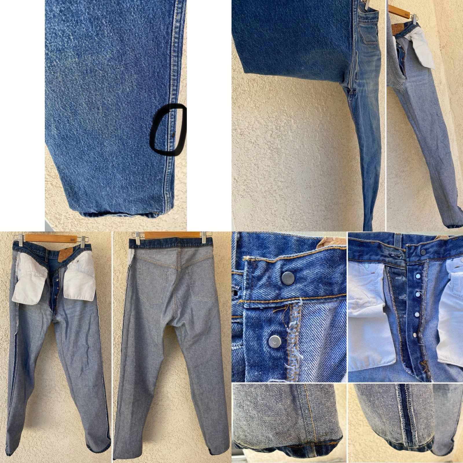 Levi's VINTAGE Levi’s 501 Jeans Button Fly Worn Fade Size 34 34 Measure W 32.5 in L L 31 Men Straight Regular Blue Denim 1980s USA Size US 34 / EU 50 - 8 Thumbnail