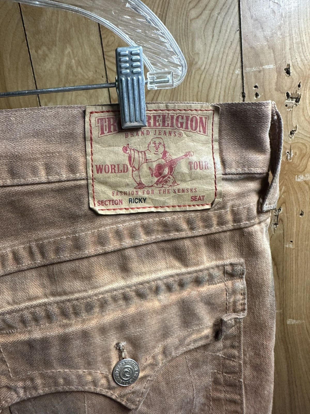 True Religion × Vintage Vintage Orange Dyed True Religion Jeans (Read Description) Size US 38 / EU 54 - 2 Thumbnail