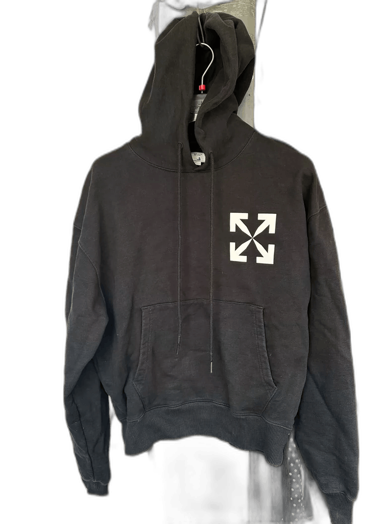 Off-White Off White Black Hoodie with Small Logo Size US S / EU 44-46 / 1 - 1 Thumbnail