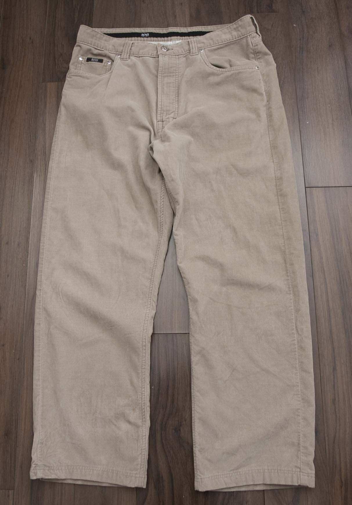 Hugo Boss Hugo Boss Pants Alabama Cotton Size 33x28 Pale Brown Size US 33 - 1 Thumbnail