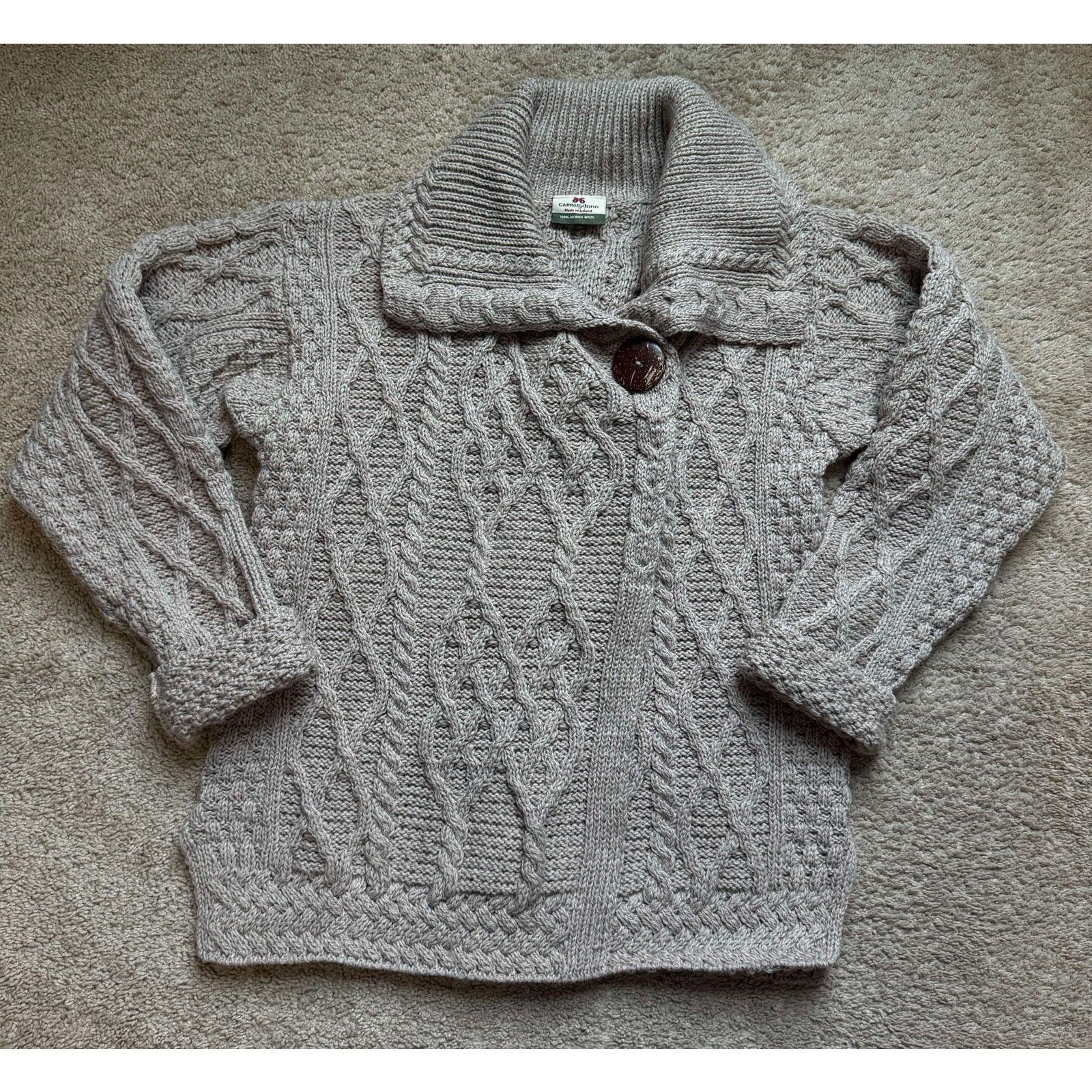 Carraig Donn Carraig Donn Made in Ireland Knit 100% Merino Wool Sweater Size M / US 6-8 / IT 42-44 - 5 Thumbnail