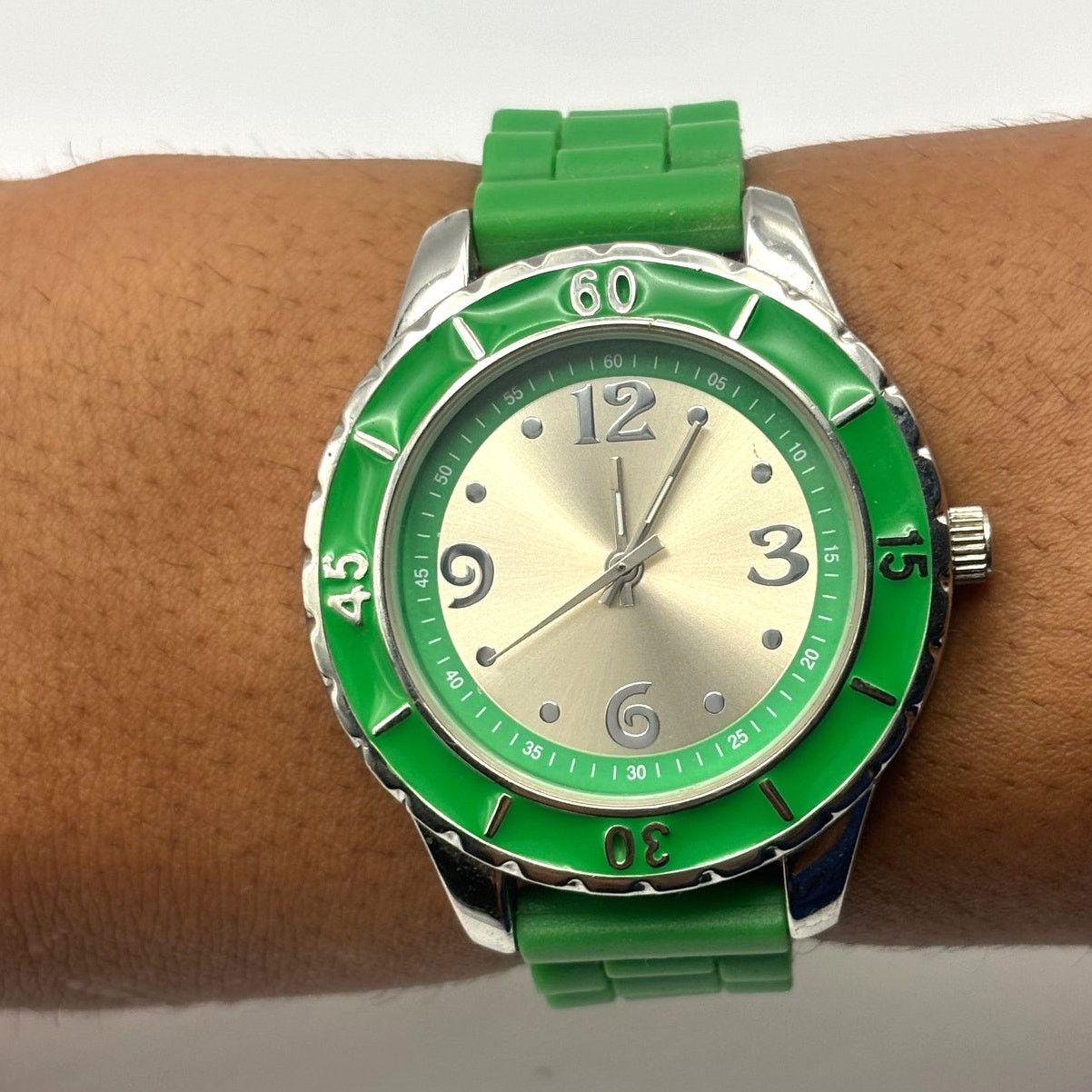 Other Silver & Green Men's Watch Size ONE SIZE - 1 Thumbnail