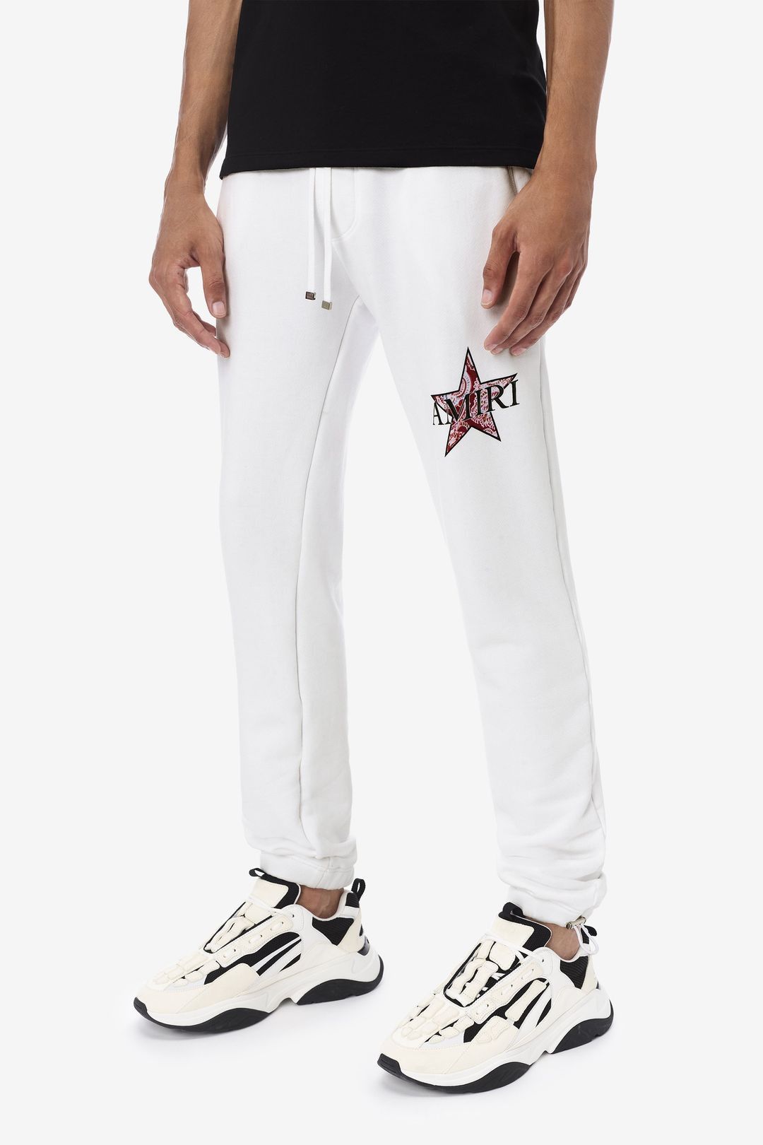 Amiri o1y0525 Logo Jogger & Sweatpant in White Size US 36 / EU 52 - 4 Thumbnail
