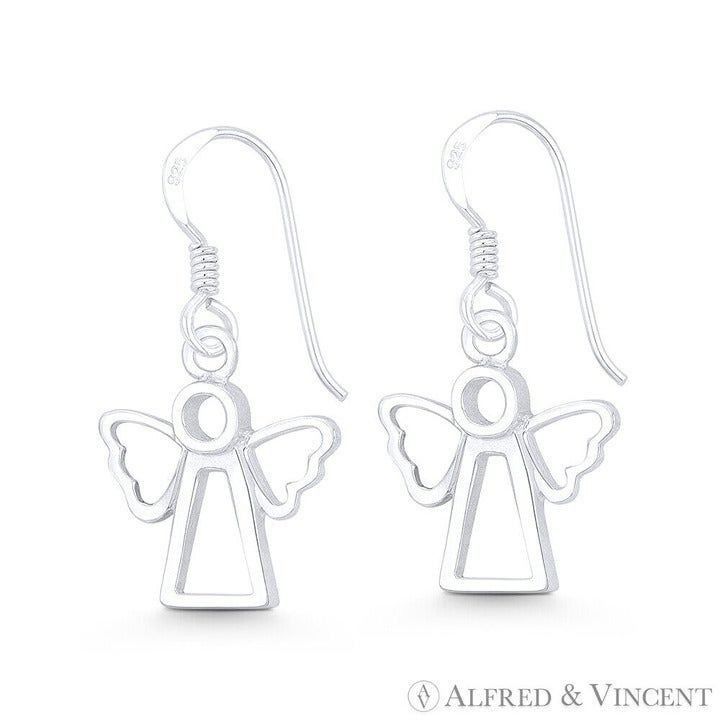 Other Guardian Angel Winged Cherub Charm Dangling Hook Earrings Size ONE SIZE - 1 Preview