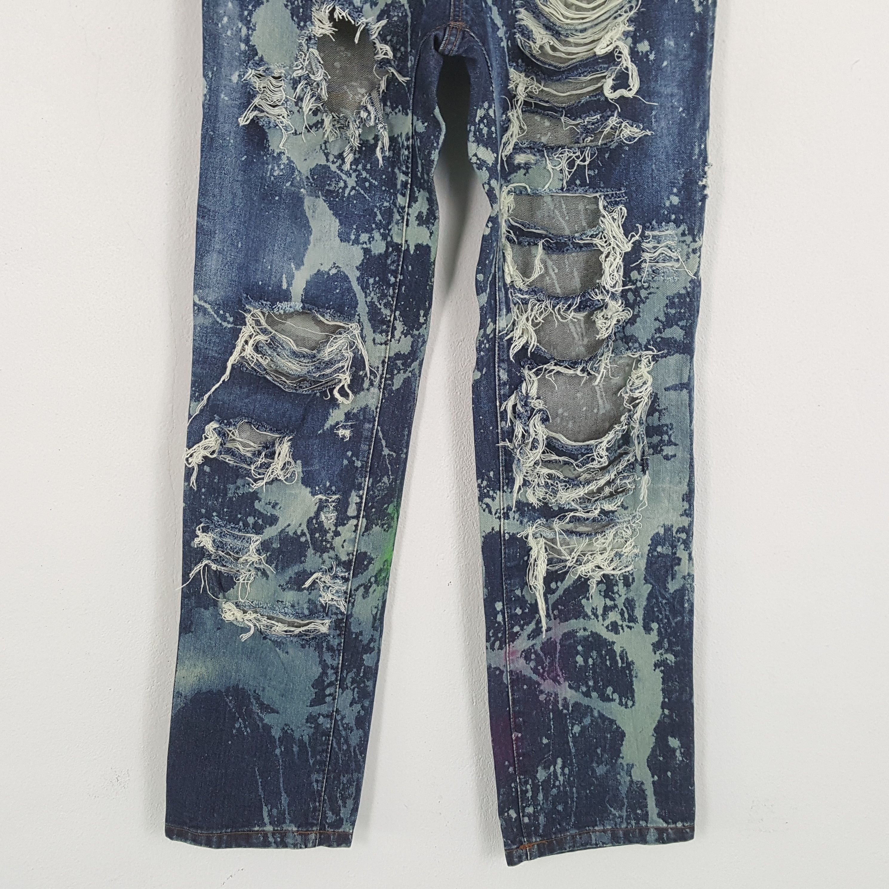 Vintage DENIM EXCHANGE Rare Fashion Style Distressed Jeans Size US 32 / EU 48 - 3 Thumbnail