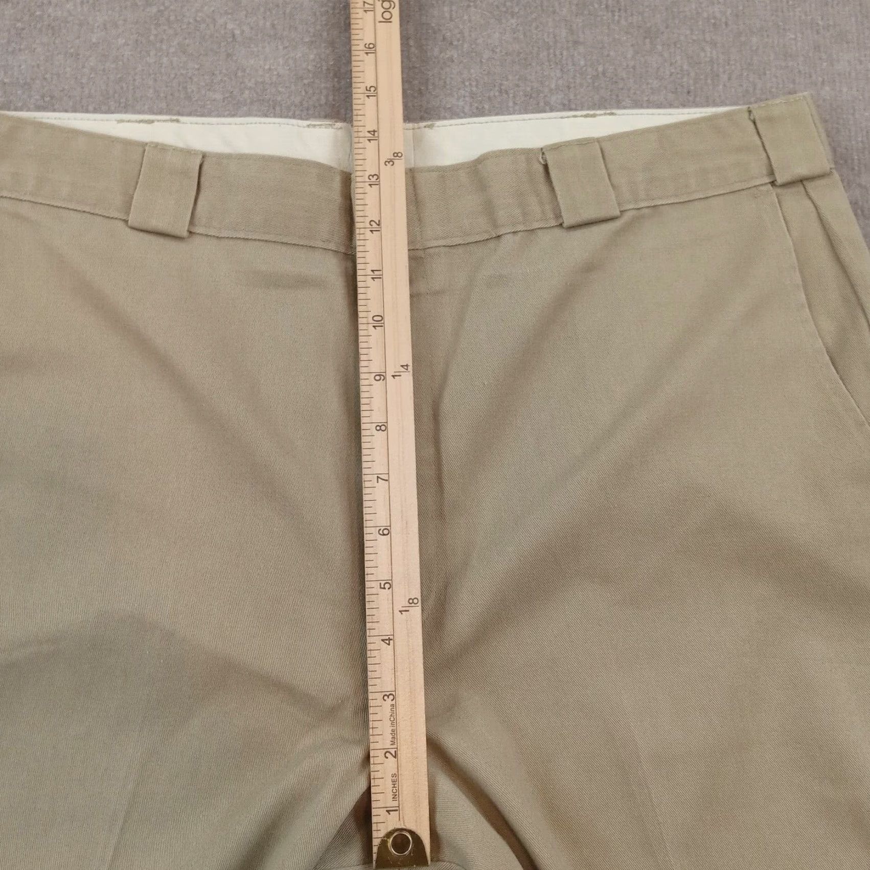 Vintage L.L. Bean Mens 38x31 Beige Chino Pants Straight Leg Casual Cotton Polyester Size US 38 / EU 54 - 6 Thumbnail