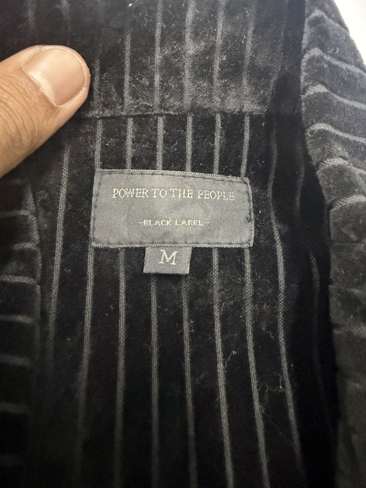 Japanese Brand 🔥 Power To The People Velvet Double Collar Japan UrbanJacket Size US S / EU 44-46 / 1 - 9 Thumbnail