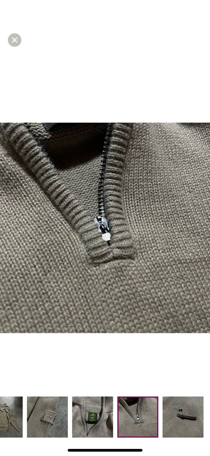 Timberland Timberland 1/4-Zip Ribbed Mock-Neck Sweater - Men's Large Size US L / EU 52-54 / 3 - 5 Thumbnail