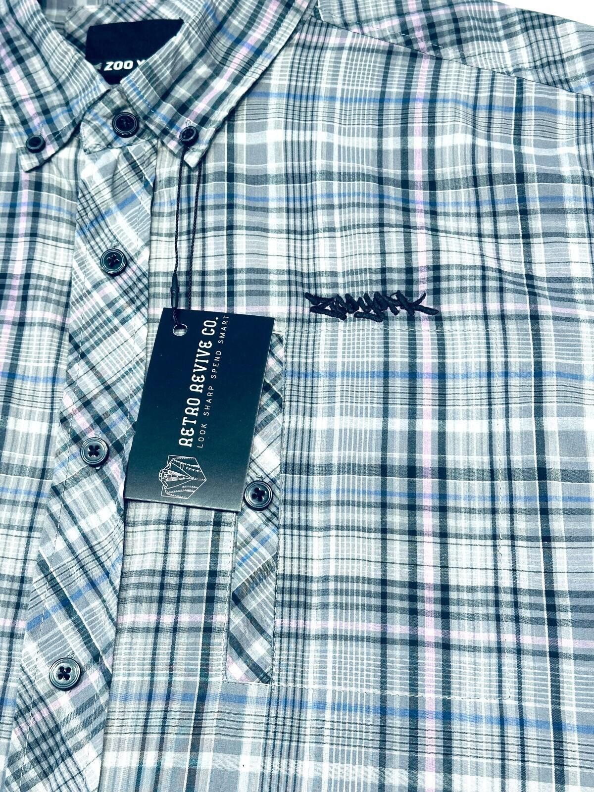Zoo York Zoo York Shirt Men's UK Size XL Grey Check Short Sleeve Size US XL / EU 56 / 4 - 8 Thumbnail