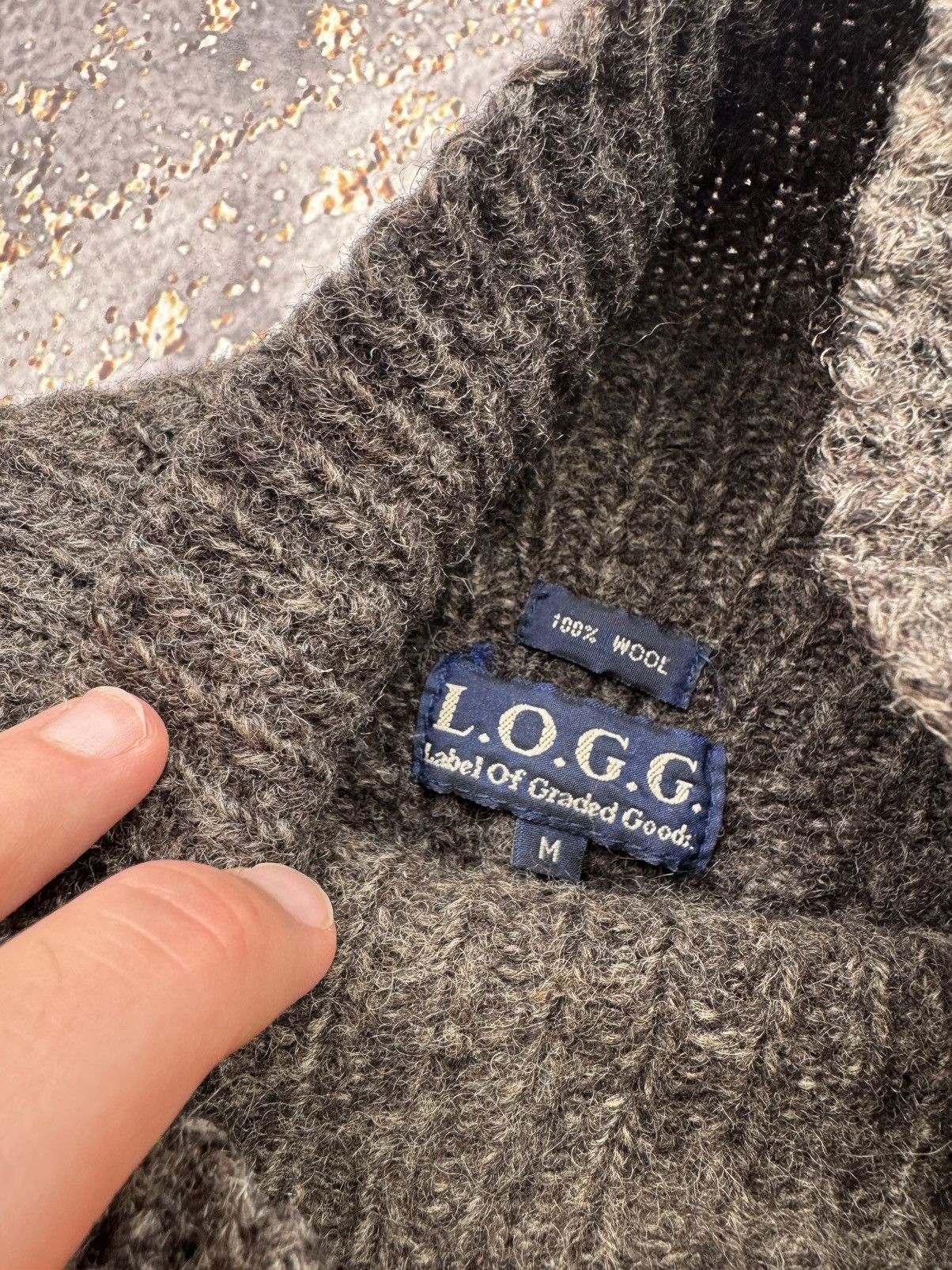 L.O.G.G. × Vintage L.O.G.G. Vintage Cable Knit Wool Sweater Size US M / EU 48-50 / 2 - 4 Thumbnail