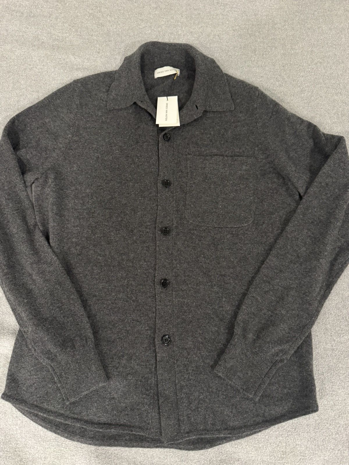 Dries Van Noten Dries Van Noten Cashmere Shirt, Small Size US S / EU 44-46 / 1 - 1 Thumbnail