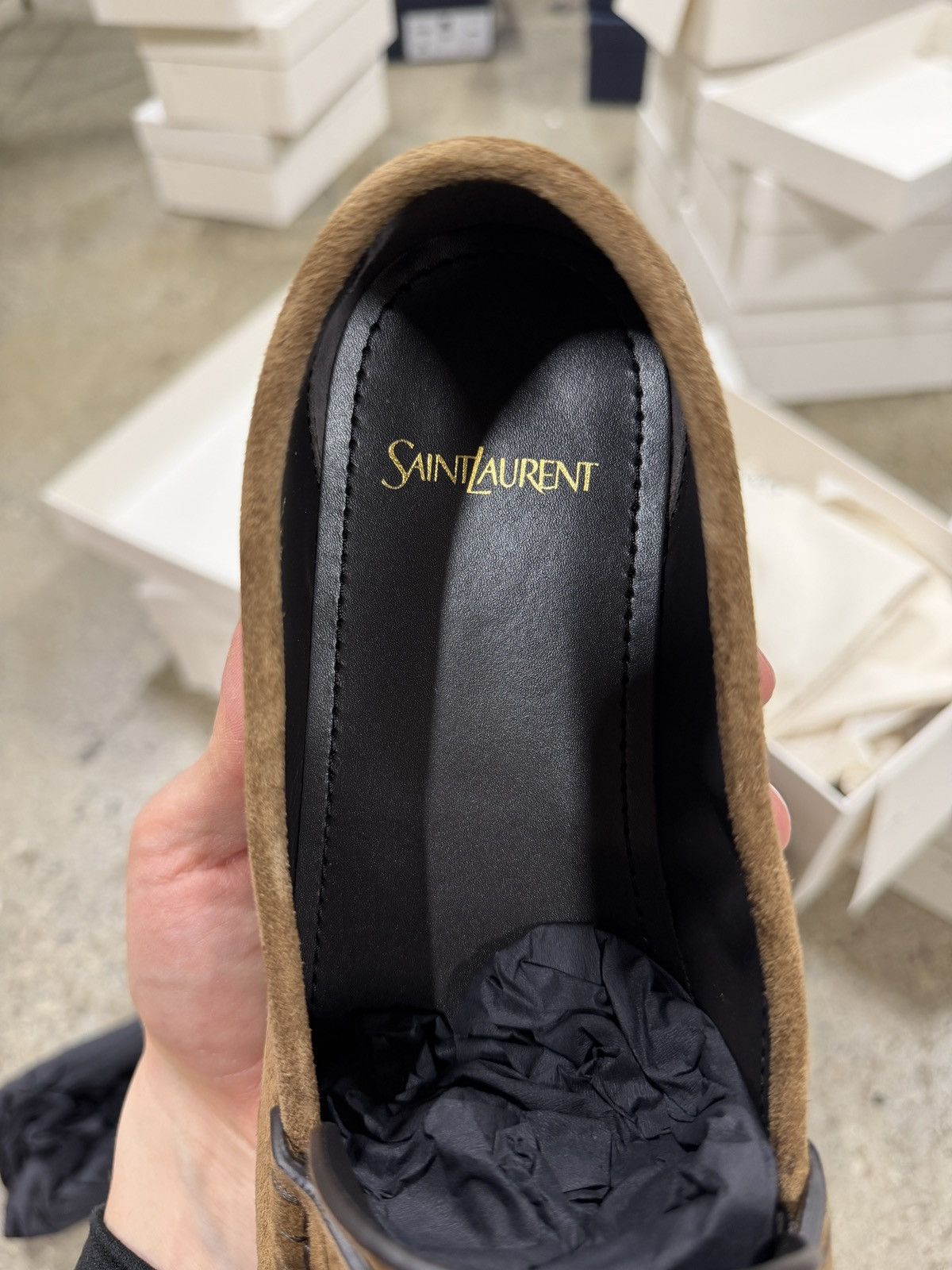 Saint Laurent Paris Saint Laurent Le Loafer Suede NEW 1200$ Size US 10.5 / EU 43-44 - 5 Thumbnail