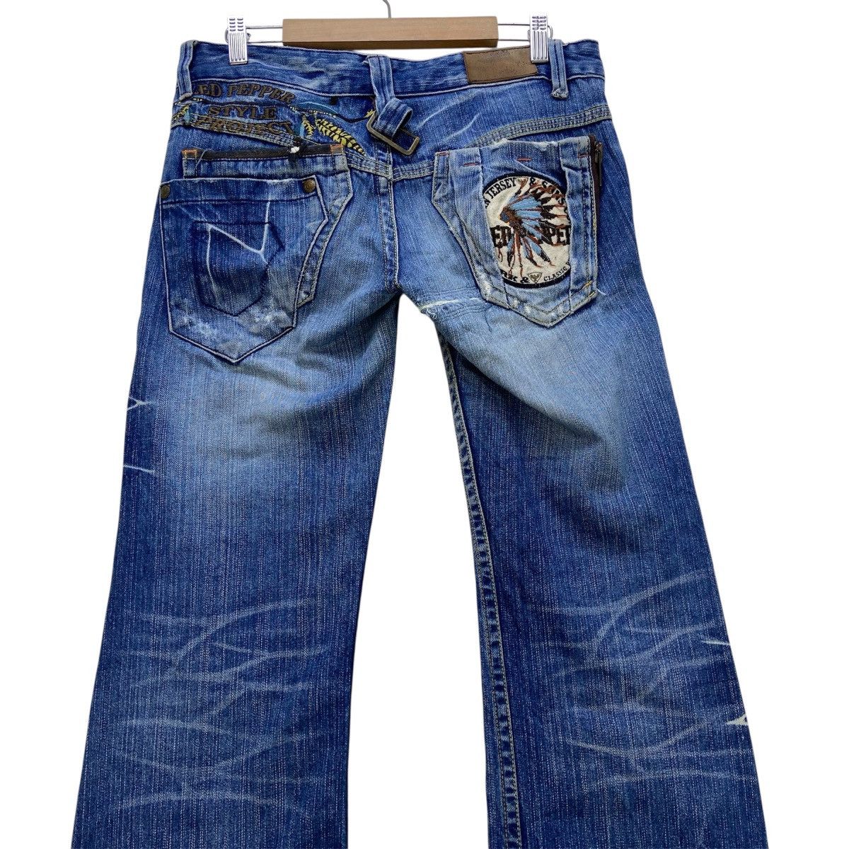 Japanese Brand Japanese Brand Gold Label Red Pepper Flare Jeans Size 29" - 2 Thumbnail