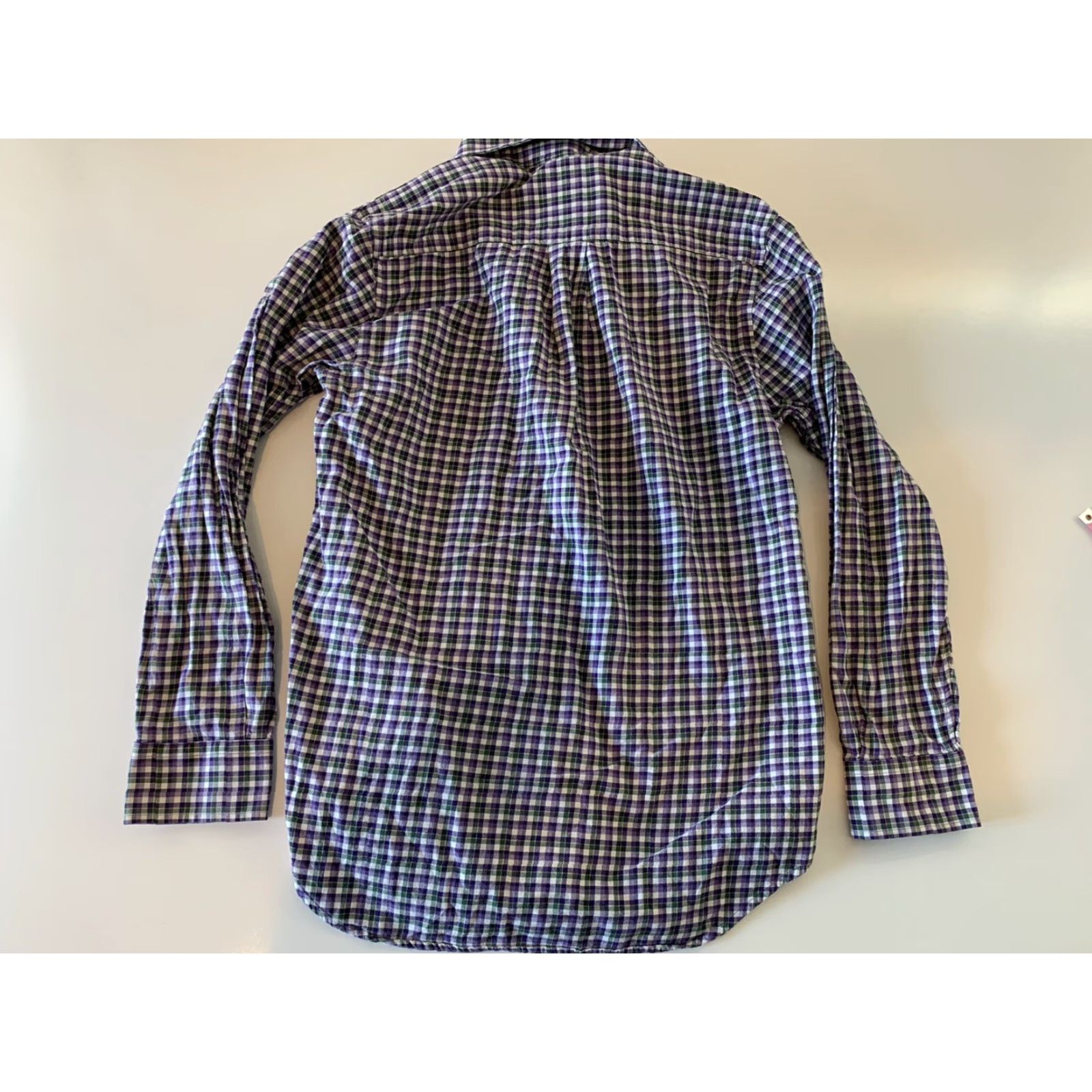 Vineyard Vines VINEYARD VINES SlIM FIT WHALE Shirt Plaid Green Purple Men's S 100% Cotton Button-Up Long Sleeve Collared Size US S / EU 44-46 / 1 - 6 Thumbnail