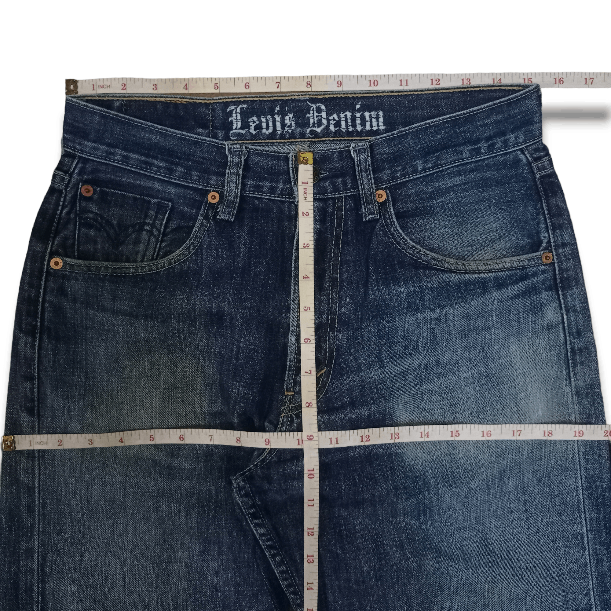 Levi's × Levi's Vintage Clothing Vintage 90s Levis Blue Wash Baggy Distressed Jeans 30x28 Size US 30 / EU 46 - 9 Thumbnail