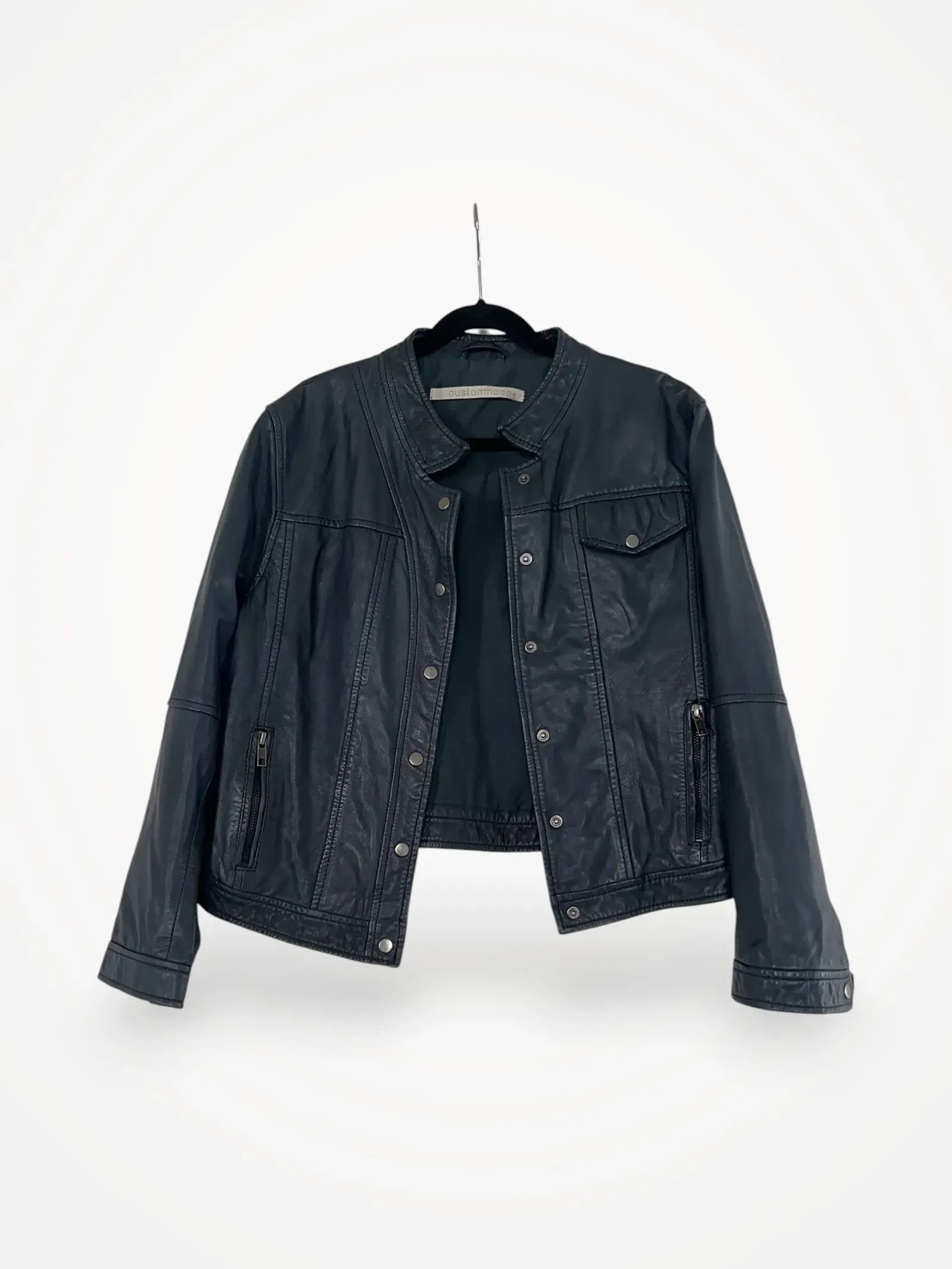 Custommade Custommade Leather Jacket Size S / US 4 / IT 40 - 1 Thumbnail