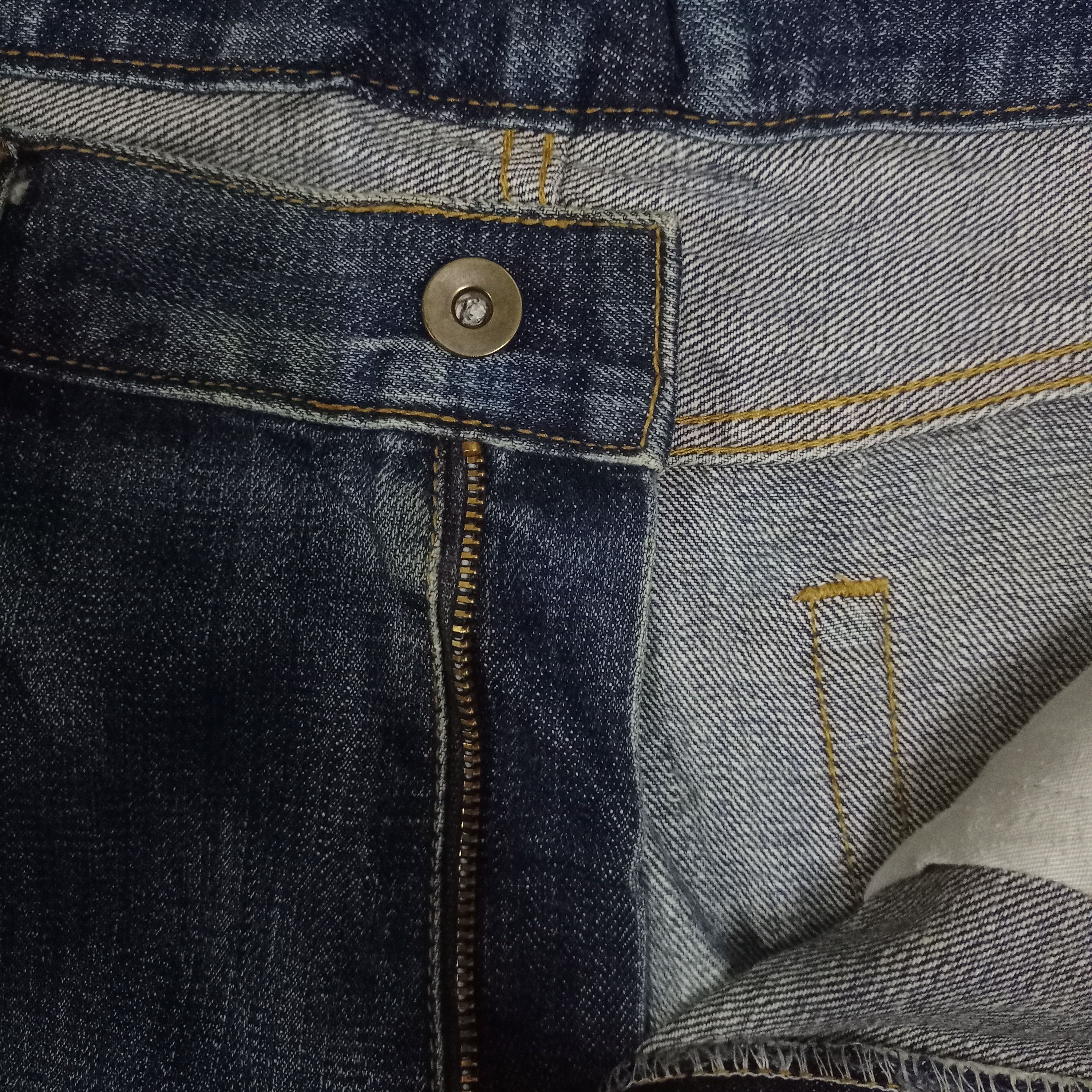 Japanese Brand × Uniqlo Vintage Japanese Uniqlo Distressed Baggy Jeans 36x27 Size US 36 / EU 52 - 3 Thumbnail