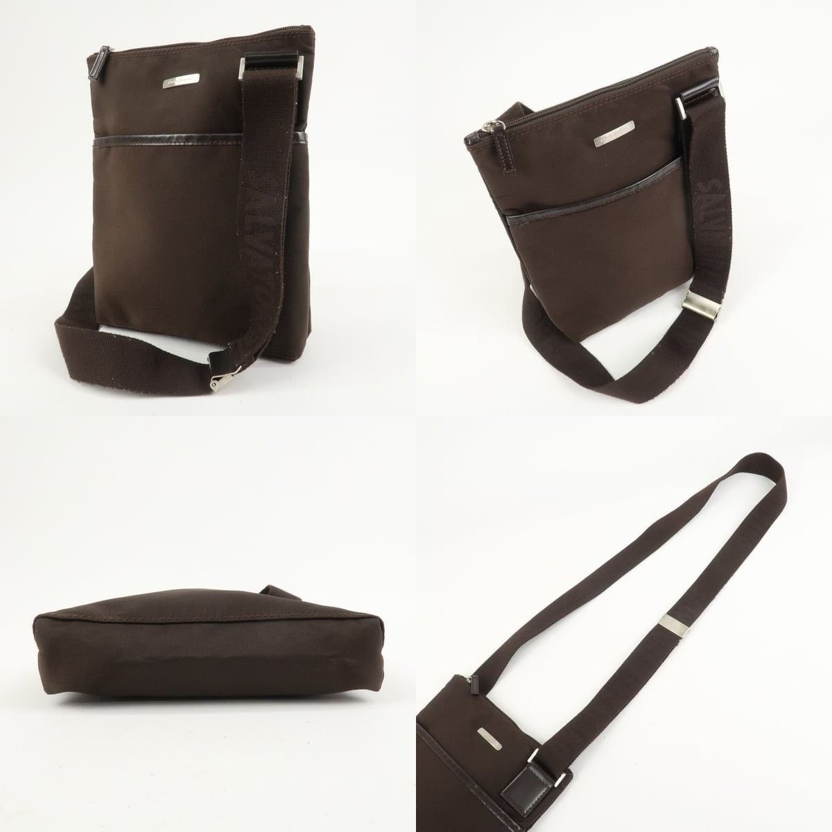 Salvatore Ferragamo Ferragamo Nylon Crossbody Bag Brown Size ONE SIZE - 3 Thumbnail