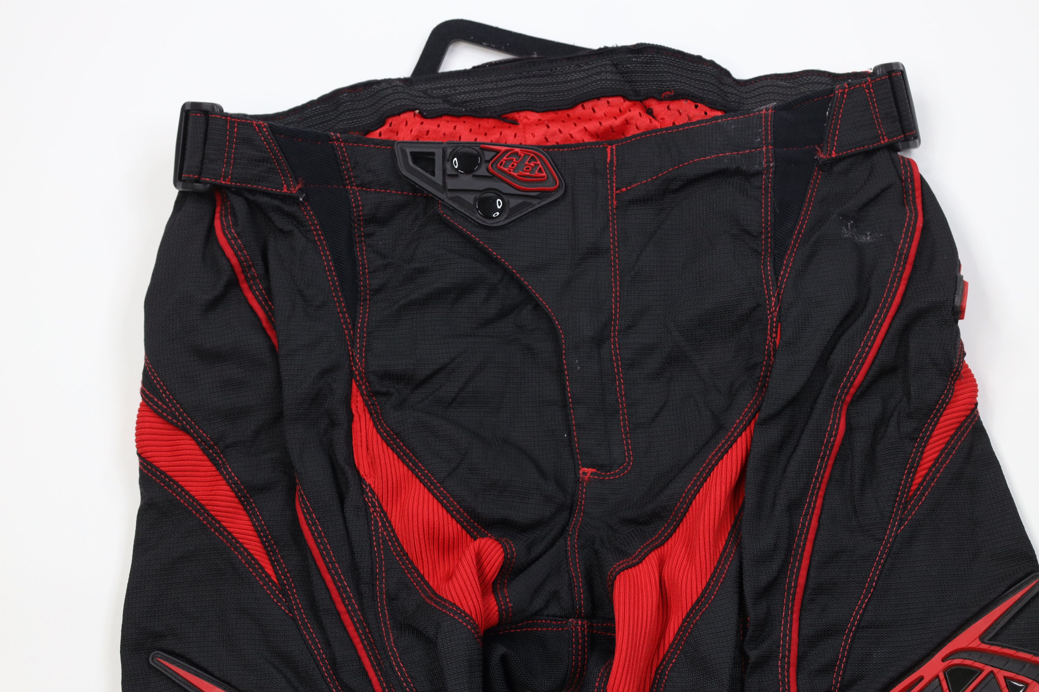 Vintage Troy Lee Designs Motocross Racing Riding Pants Black Red Size US 32 / EU 48 - 2 Thumbnail