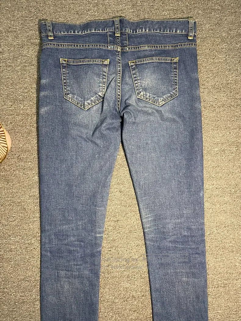 Saint Laurent Paris Saint Laurent Paris Blue Washed Cat Scratch and Claw Distr Size US 28 / EU 44 - 3 Thumbnail