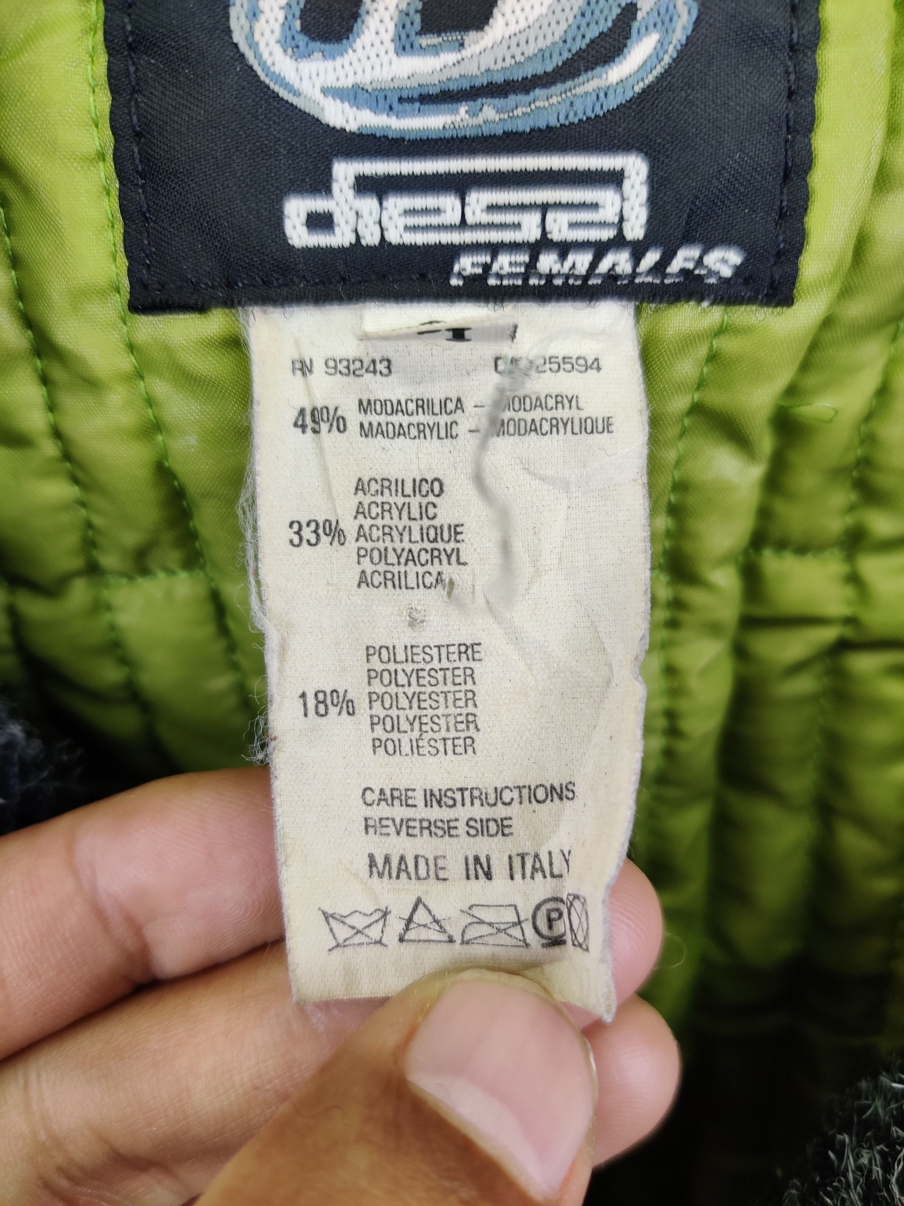 Diesel Vintage Diesel Quilted Wool Double Breasted Coat Size US L / EU 52-54 / 3 - 12 Thumbnail