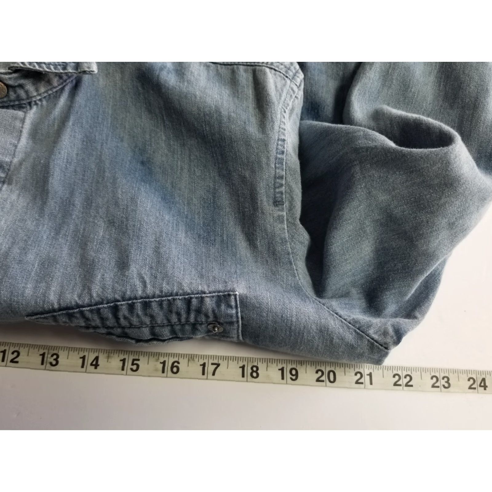 Levi's VINTAGE Levi's Denim Shirt Mens M Long Sleeve Blue Button-Up Collared Pocketed Cowboy Western 90s Casual Workwear Size US M / EU 48-50 / 2 - 4 Thumbnail
