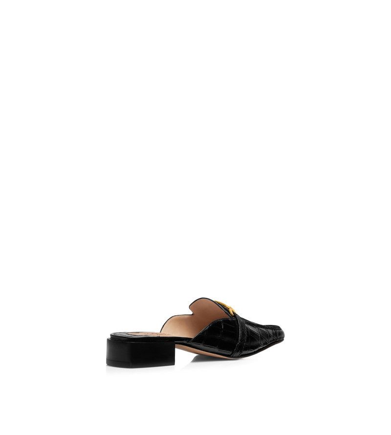 Tom Ford o1loc1c0326 W3354 Slippers Flats in Black Size US 7 / IT 37 - 3 Thumbnail