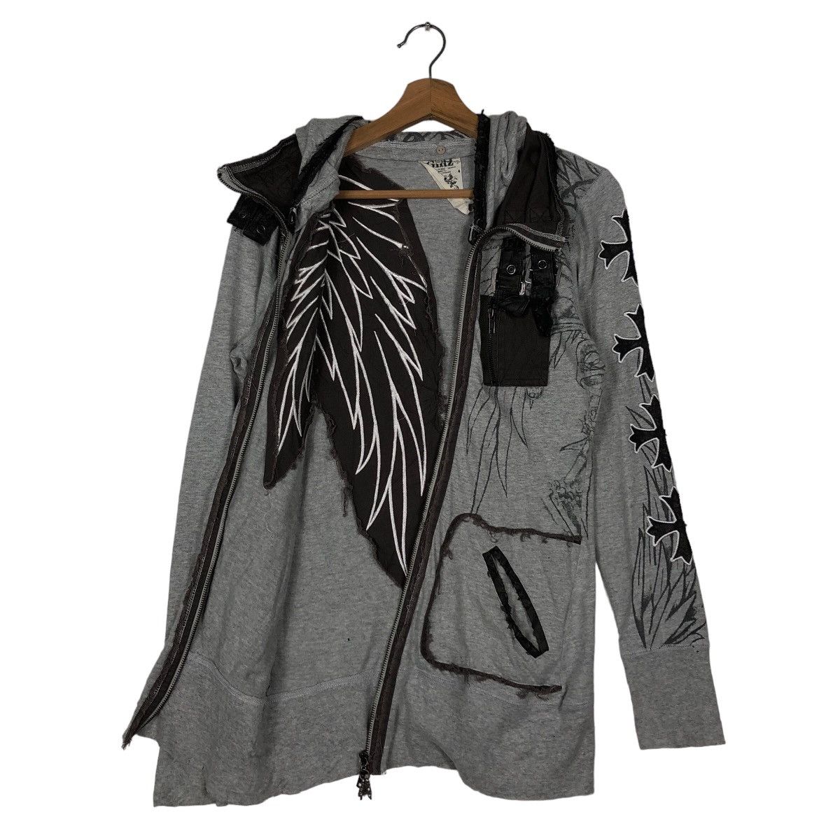 Hysteric Glamour 🔥Rare Hoodie Jacket Bondage Punk Design Over Print Ghtz Size US S / EU 44-46 / 1 - 9 Thumbnail