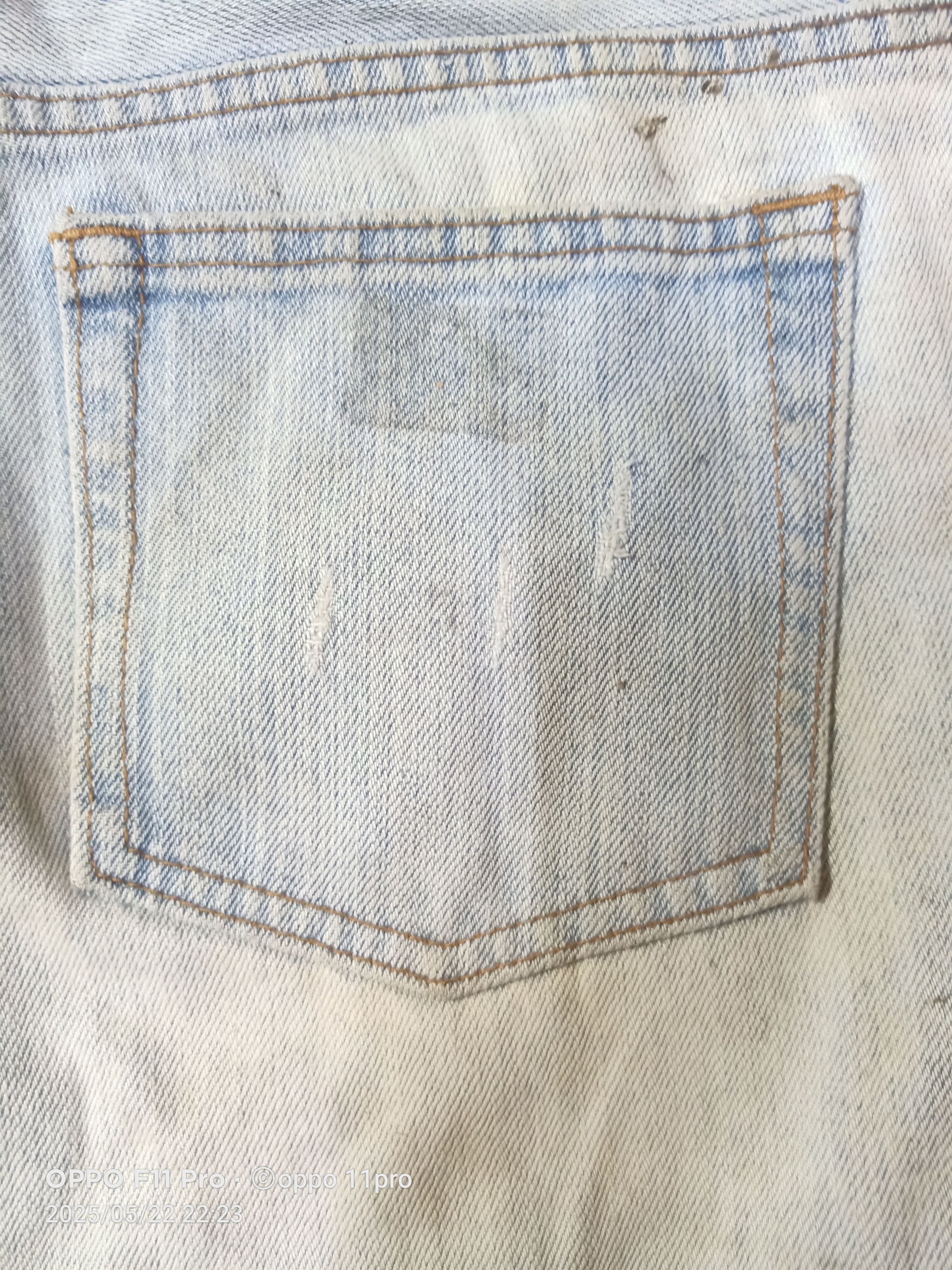 If Six Was Nine × Le Grande Bleu (L.G.B.) Unbrand Double Waist Denim Distressdenim Size US 32 / EU 48 - 3 Thumbnail