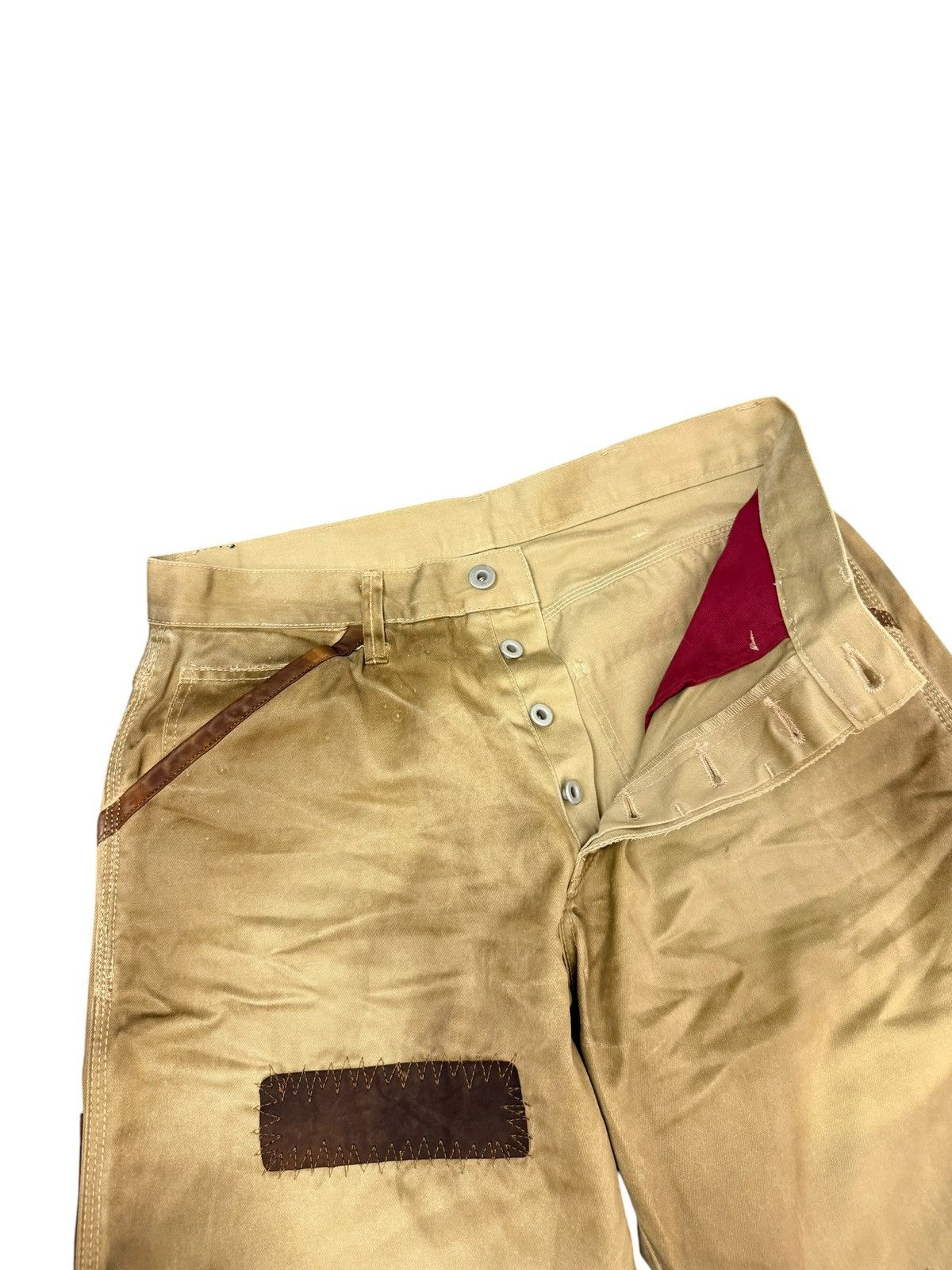 Isamu Katayama Backlash Carpenter Pant Isamu Katayama Leather Patchwork 3🟦2 Size US 31 - 10 Thumbnail